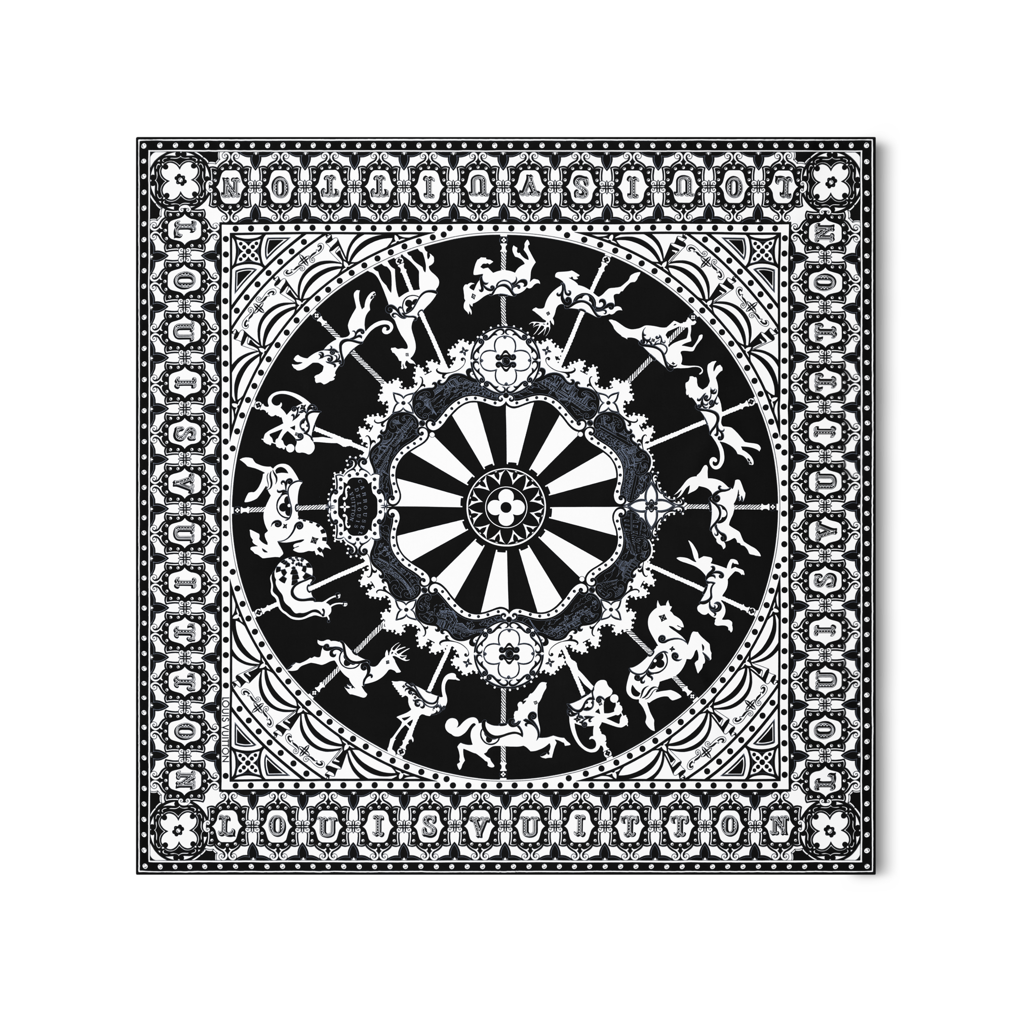 Women - LV Carrousel Square 70 S00 Women Accessories Silk Squares and Bandeaux | LOUIS VUITTON (Product zoom)