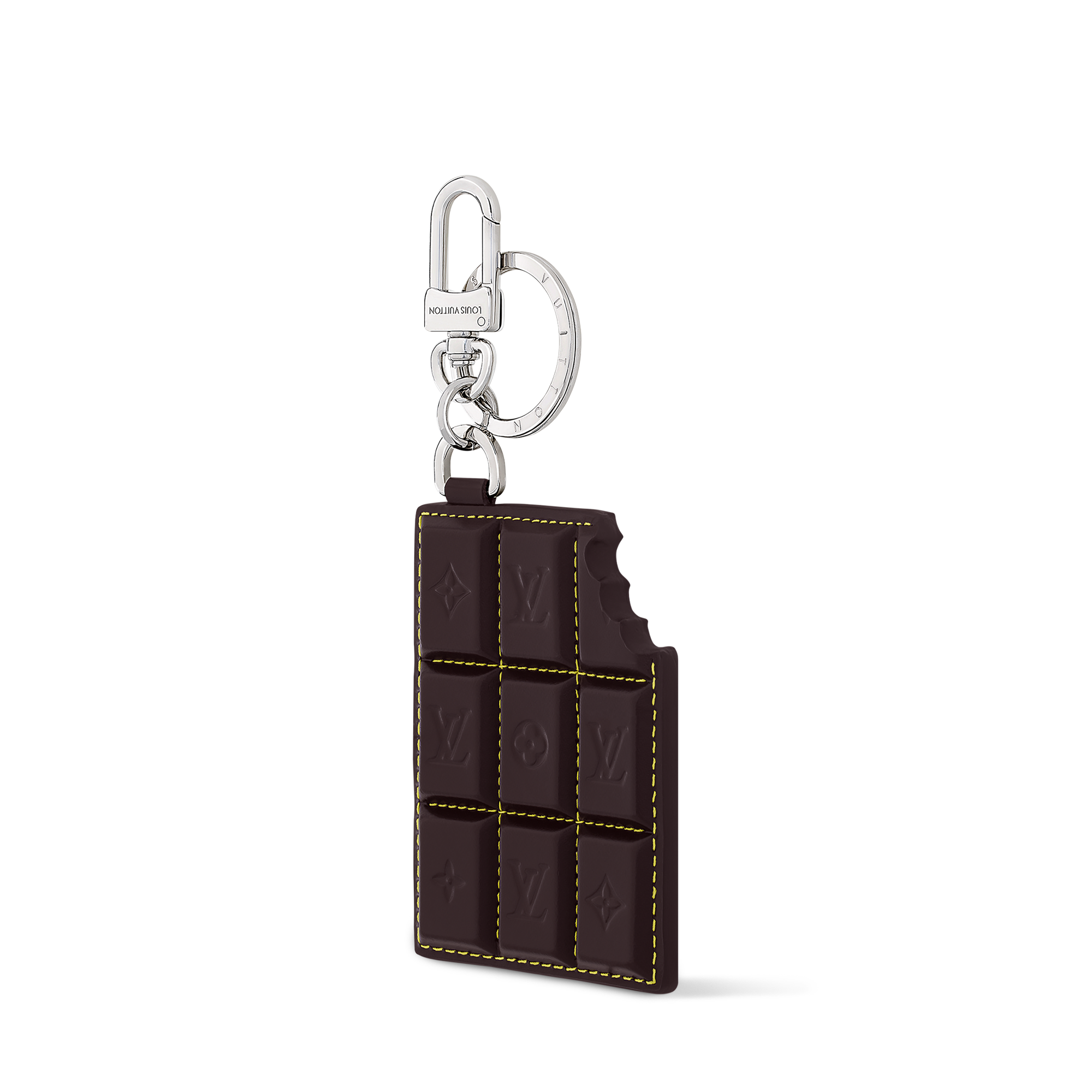 Men - LV Chocolate Bar Key Holder and Bag Charm S00 Men Accessories Bag Charms and Keyholders | LOUIS VUITTON (Product zoom)