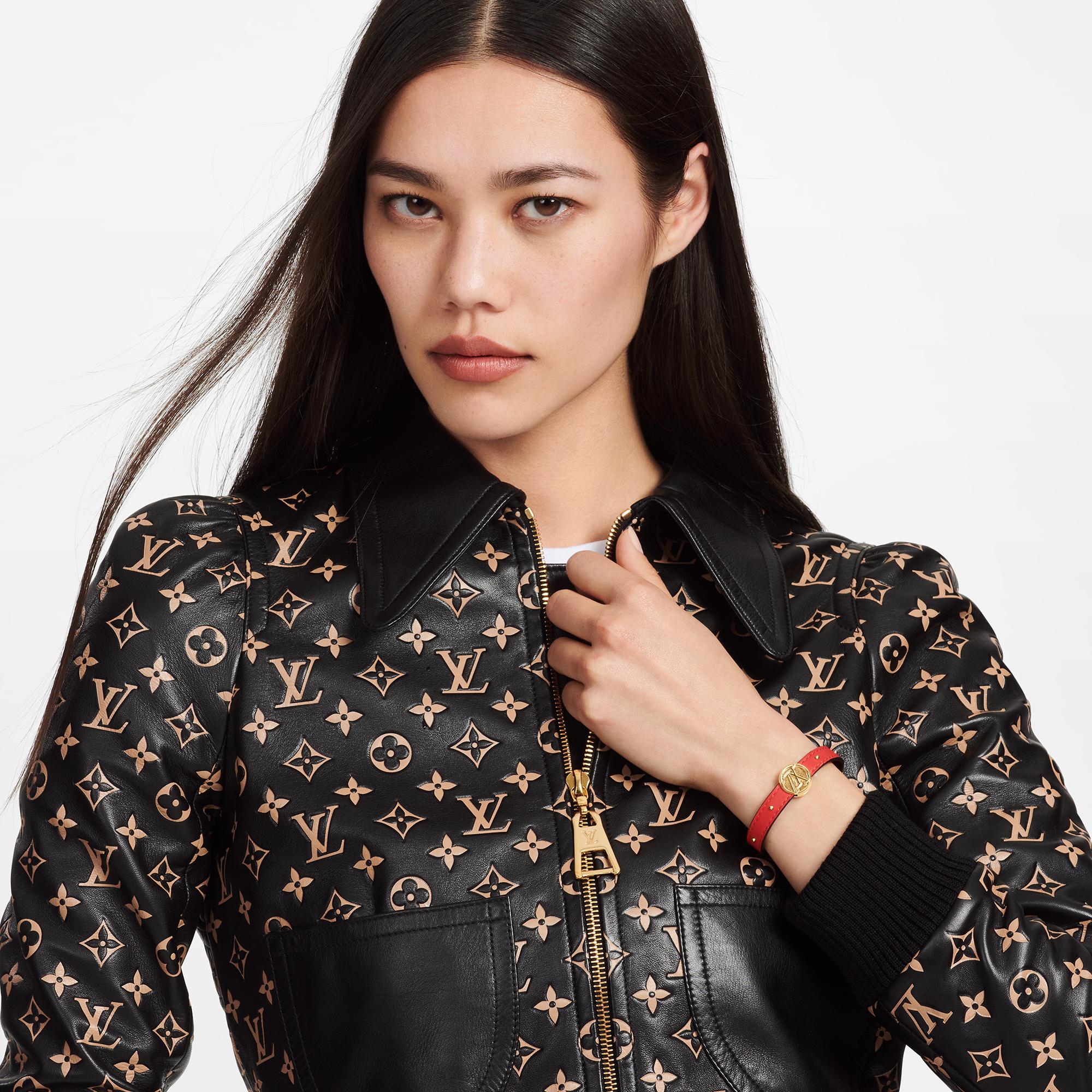 louis vuitton leather bracelet