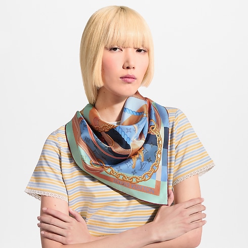 Women - LV Classic Strap Square 90 S00 Women Accessories Silk Squares and Bandeaux | LOUIS VUITTON (Product zoom)