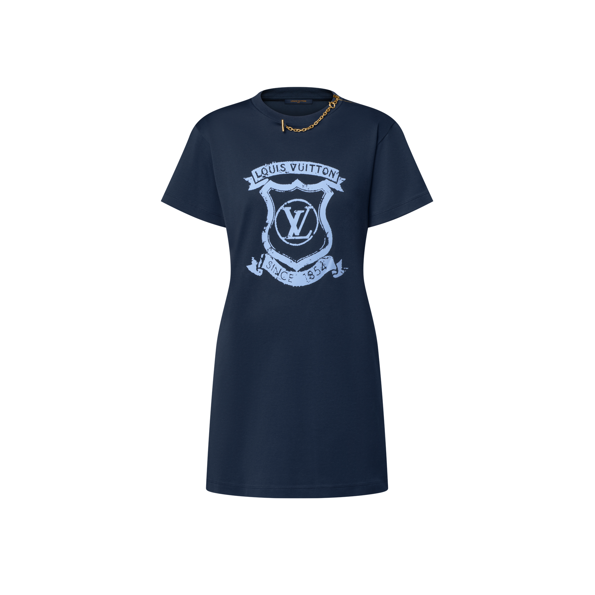 Women - LV Crest T-Shirt Dress  Women Ready-to-Wear Dresses | LOUIS VUITTON (Product zoom)