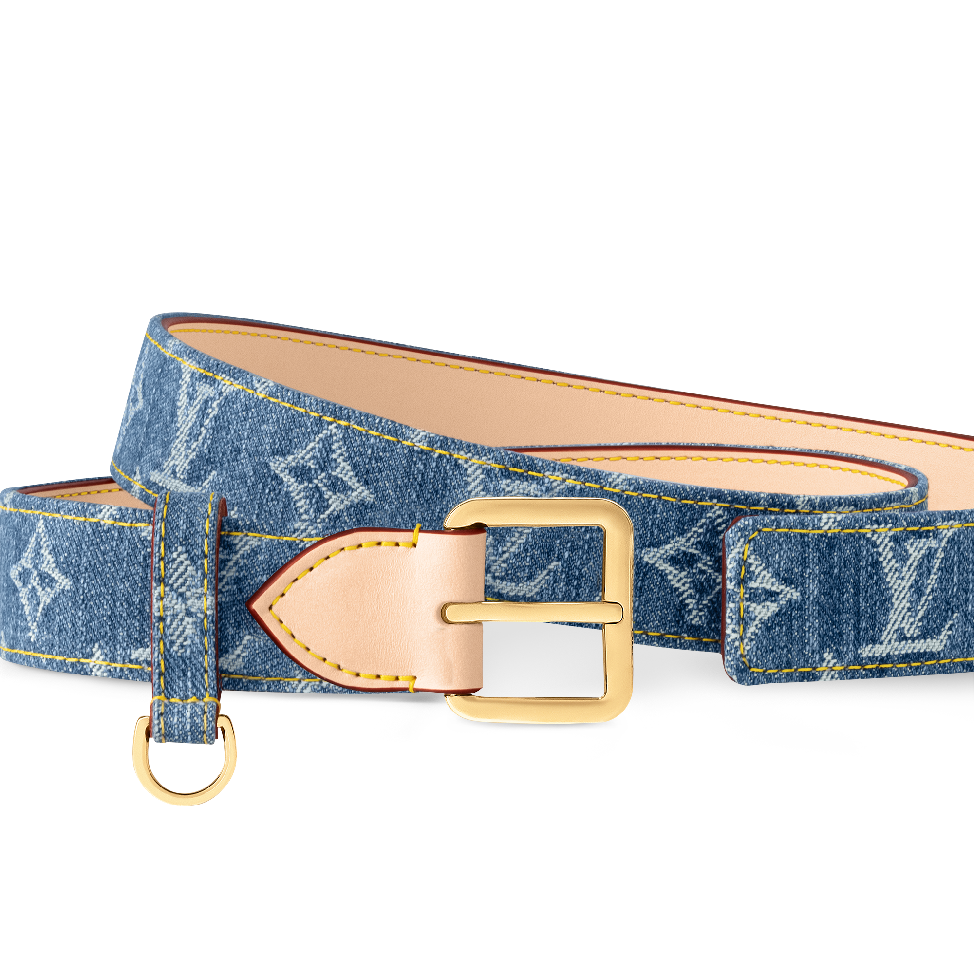 louis vuitton denim belt