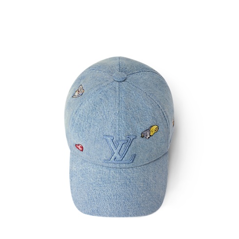 Men - LV Denim Pets Cap S00 Men Accessories Hats, Beanies and Gloves | LOUIS VUITTON (Product zoom)