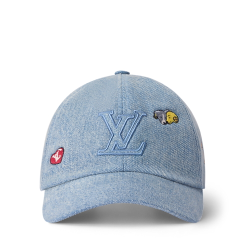 Men - LV Denim Pets Cap S00 Men Accessories Hats, Beanies and Gloves | LOUIS VUITTON (Product zoom)