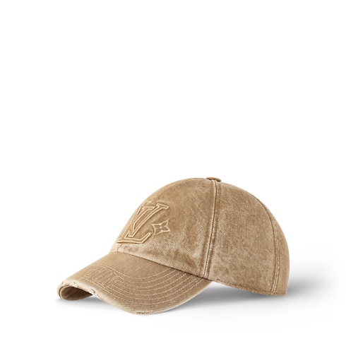 Men - LV Denim Washed Cap S00 Men Accessories Hats, Beanies and Gloves | LOUIS VUITTON (Product zoom)
