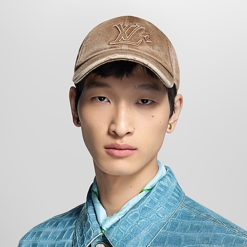Men - LV Denim Washed Cap S00 Men Accessories Hats, Beanies and Gloves | LOUIS VUITTON (Product zoom)