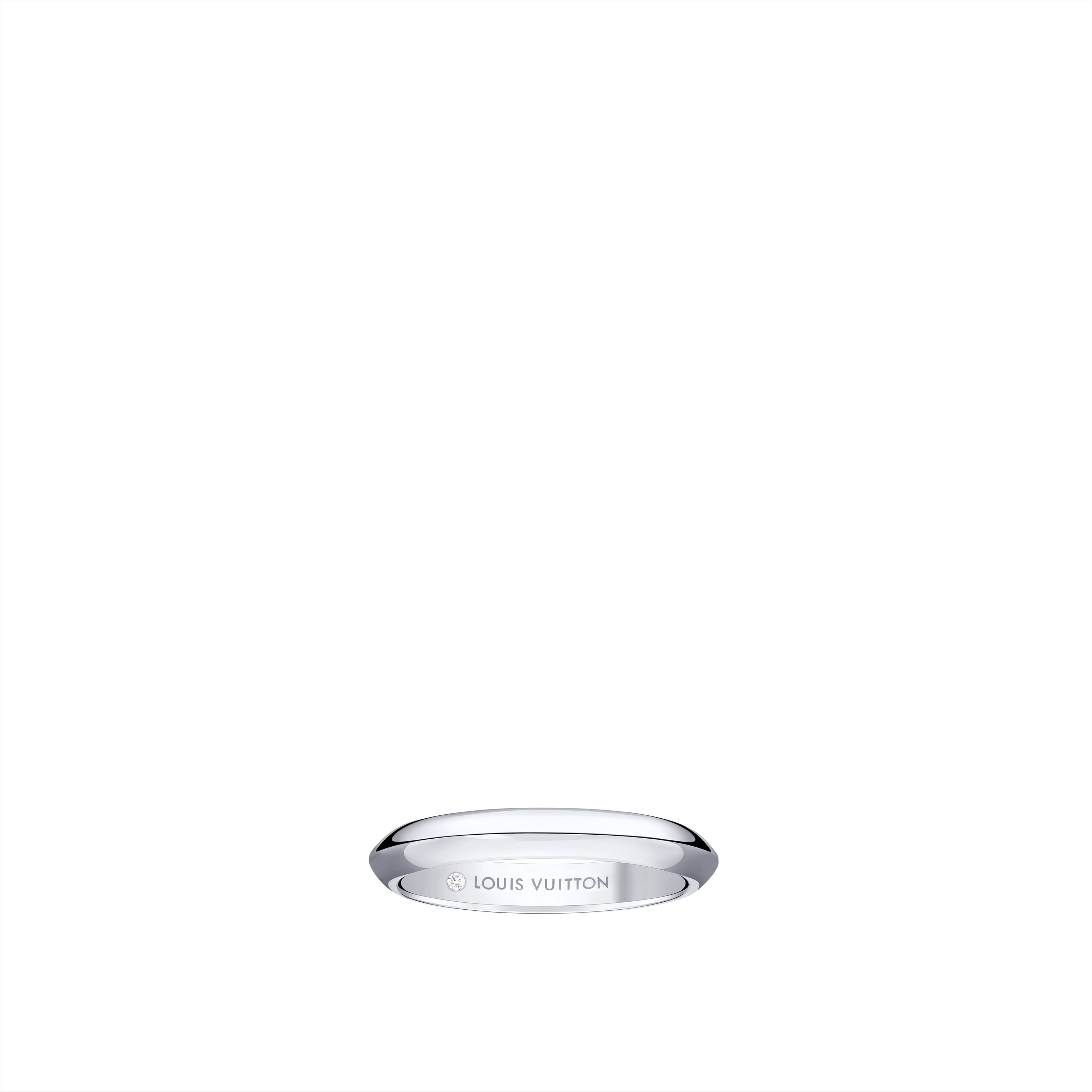 Jewellery - LV Diamonds 3MM Wedding Band, Platinum  Jewellery Categories Wedding Bands | LOUIS VUITTON (Product zoom)