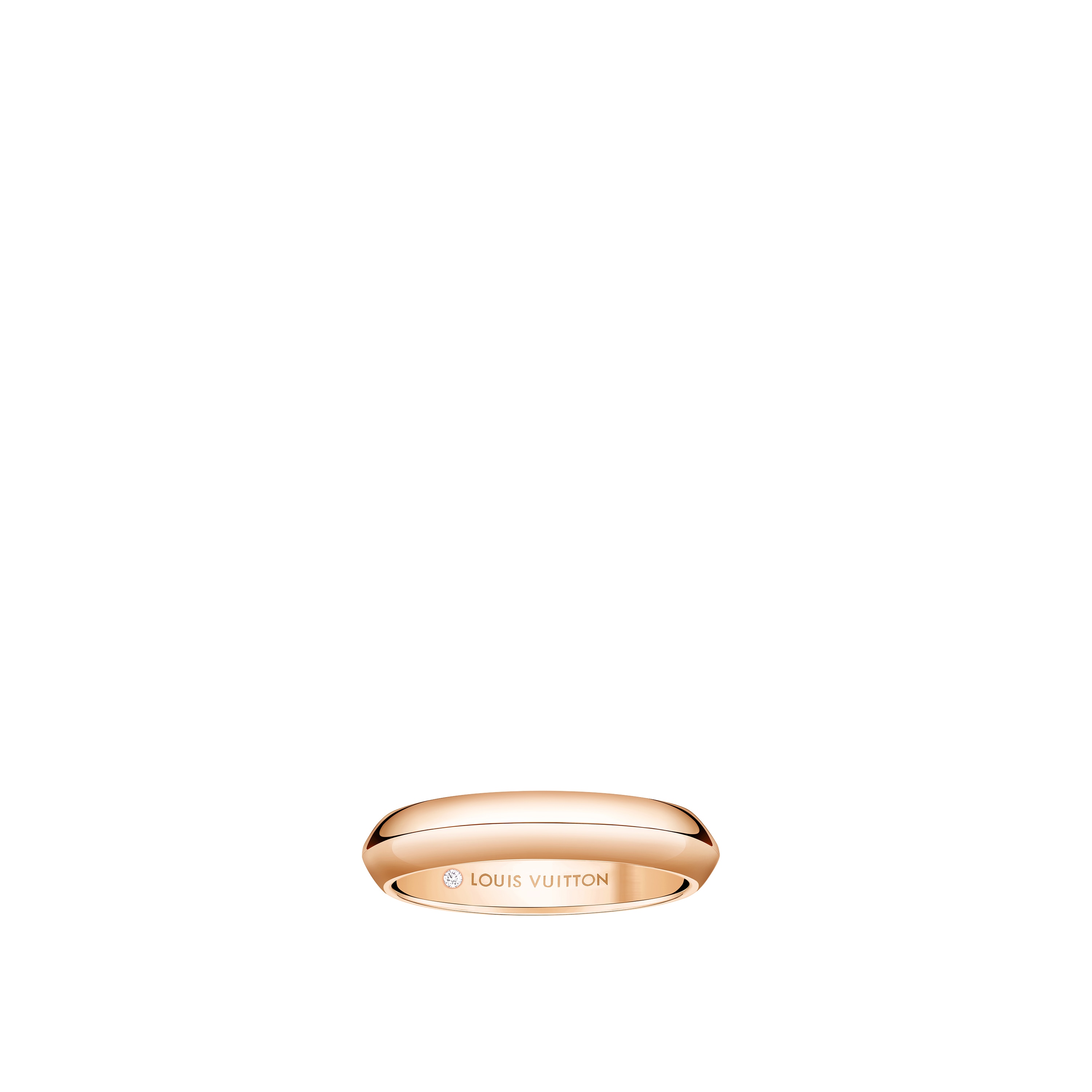 Jewellery - LV Diamonds 4MM Wedding Band, Pink Gold  Jewellery Categories Wedding Bands | LOUIS VUITTON (Product zoom)