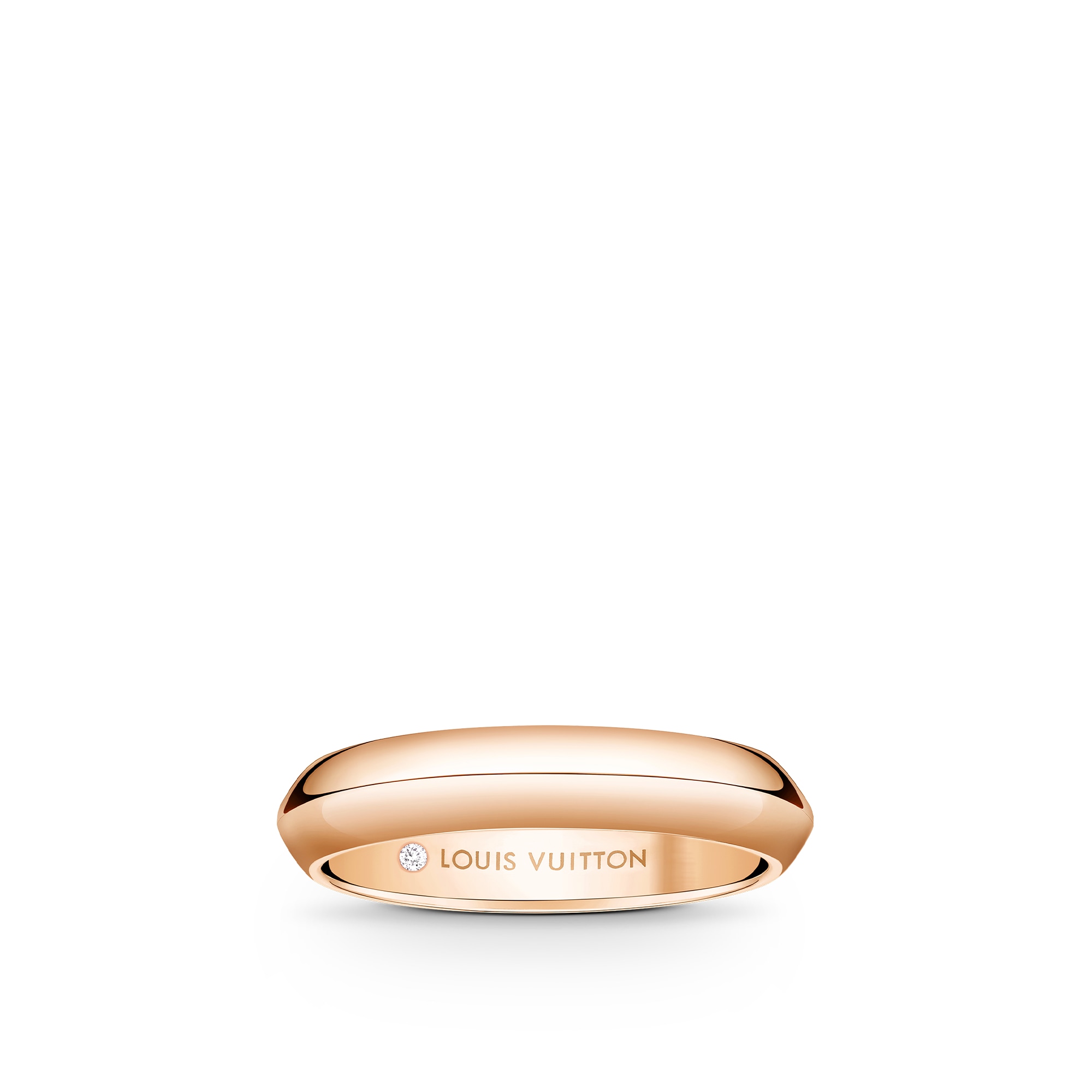 Jewellery - LV Diamonds 4MM Wedding Band, Pink Gold  Jewellery Categories Wedding Bands | LOUIS VUITTON (Product zoom)