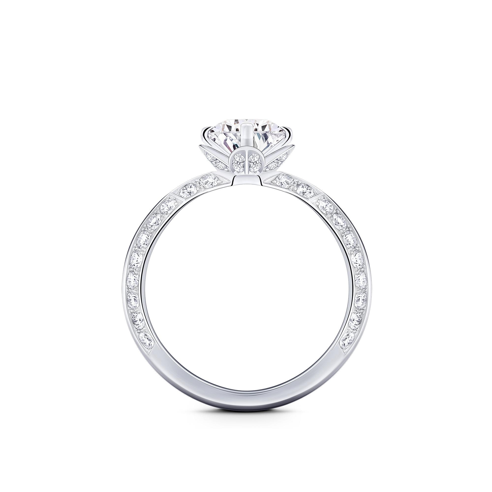 Jewellery - LV Diamonds Pavé Solitaire, Round Brilliant Cut  Jewellery Collections LV Diamonds | LOUIS VUITTON (Product zoom)
