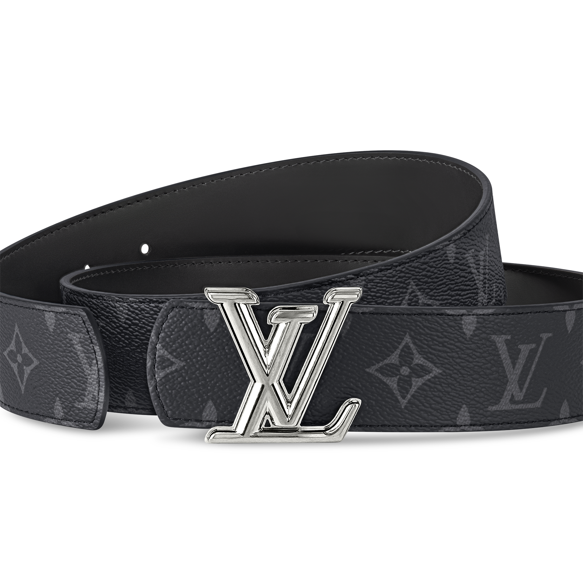 Men - LV Dimension 40MM Reversible Belt Monogram Eclipse Canvas Men Accessories Belts | LOUIS VUITTON (Product zoom)