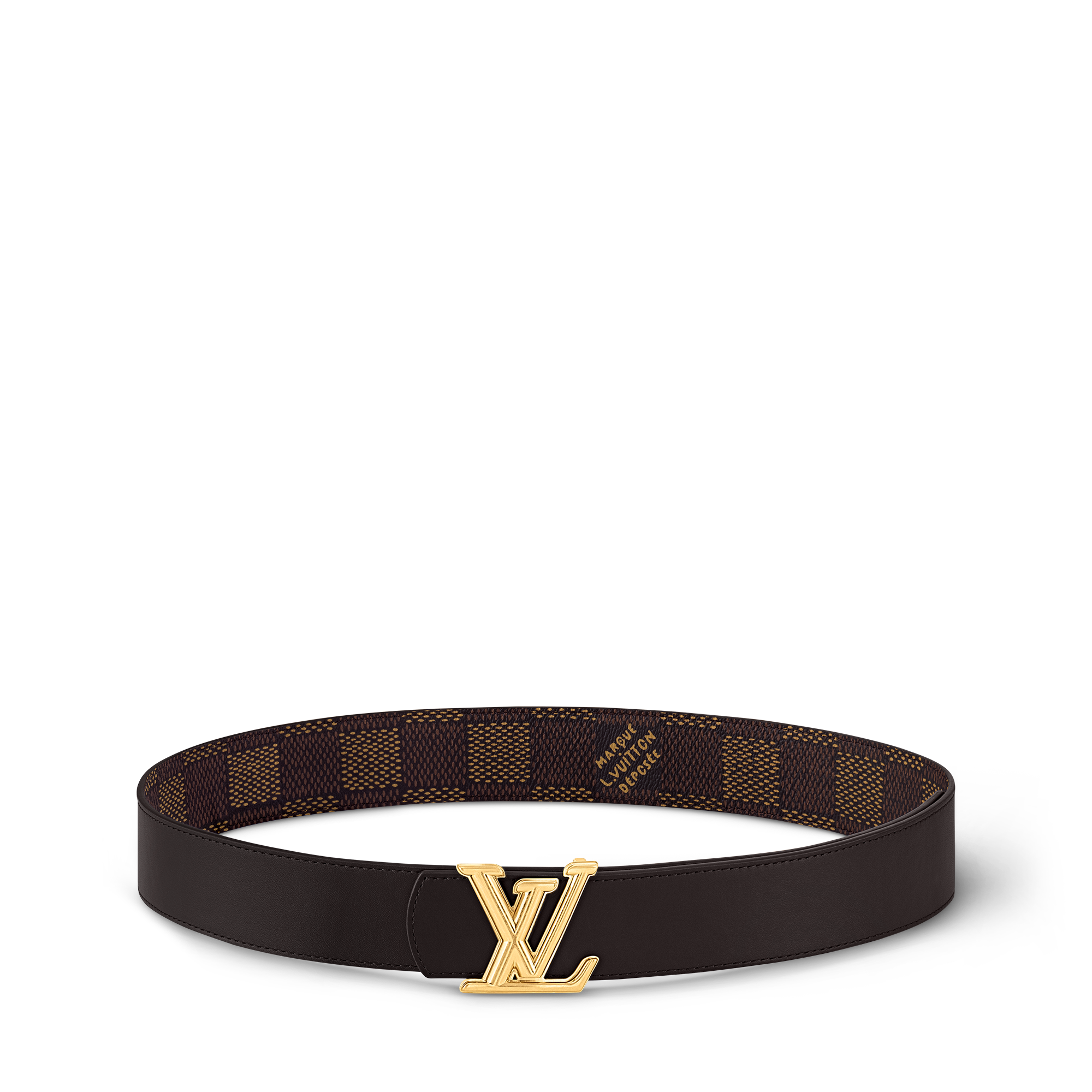 Men - LV Dimension 40MM Reversible Belt Damier Graphite Canvas Men Accessories Belts | LOUIS VUITTON (Product zoom)