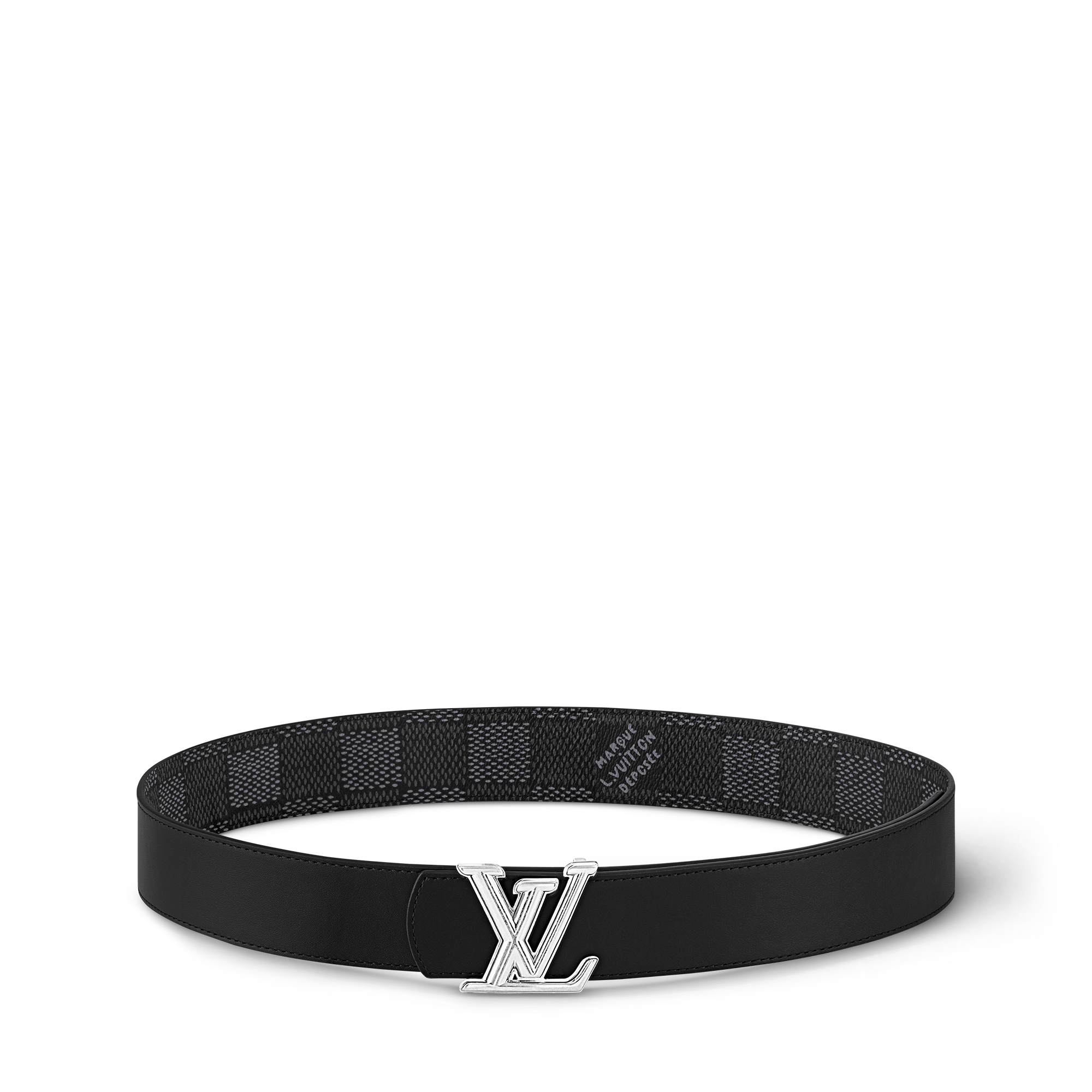 Men - LV Dimension 40MM Reversible Belt Damier Graphite Canvas Men Accessories Belts | LOUIS VUITTON (Product zoom)
