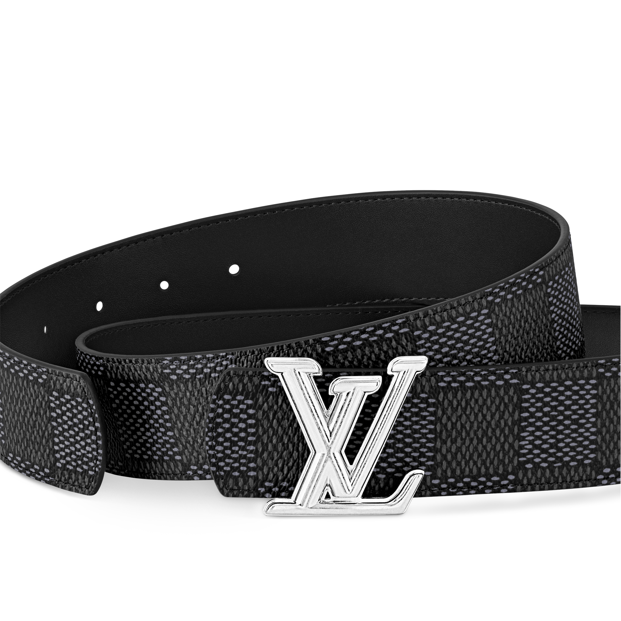 Men - LV Dimension 40MM Reversible Belt Damier Graphite Canvas Men Accessories Belts | LOUIS VUITTON (Product zoom)