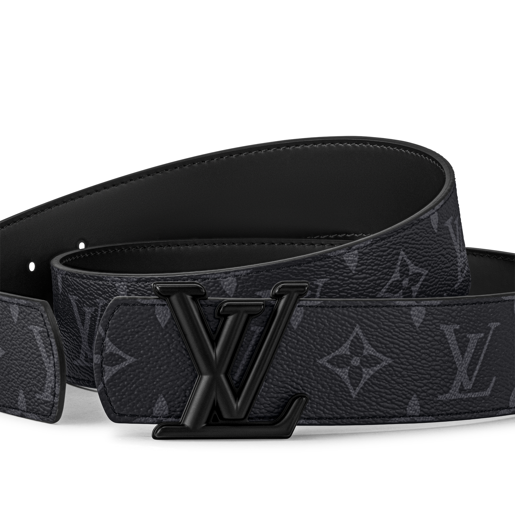 Men - LV Dimension 40MM Reversible Belt Monogram Eclipse Canvas Men Accessories Belts | LOUIS VUITTON (Product zoom)