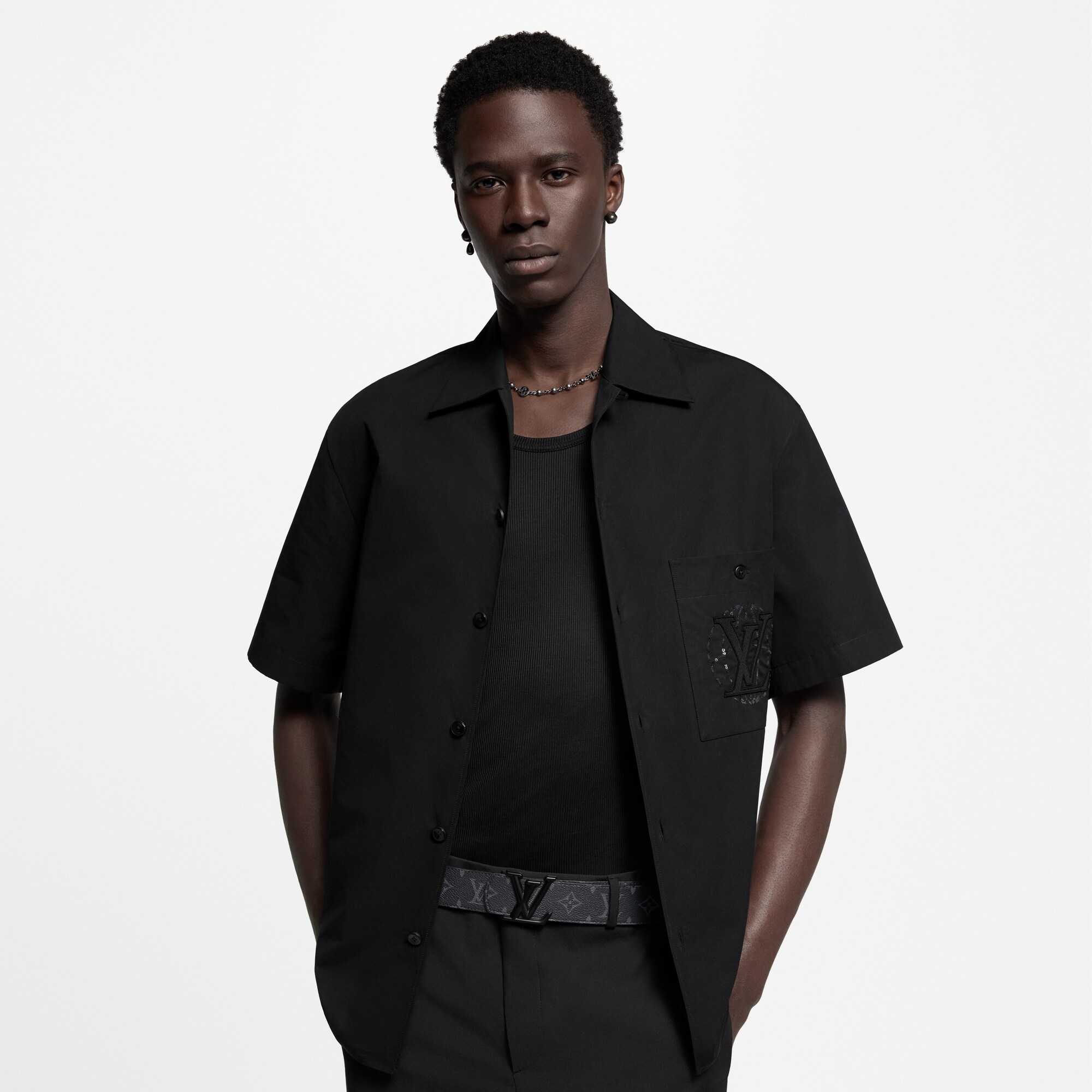 Men - LV Dimension 40MM Reversible Belt Monogram Eclipse Canvas Men Accessories Belts | LOUIS VUITTON (Product zoom)