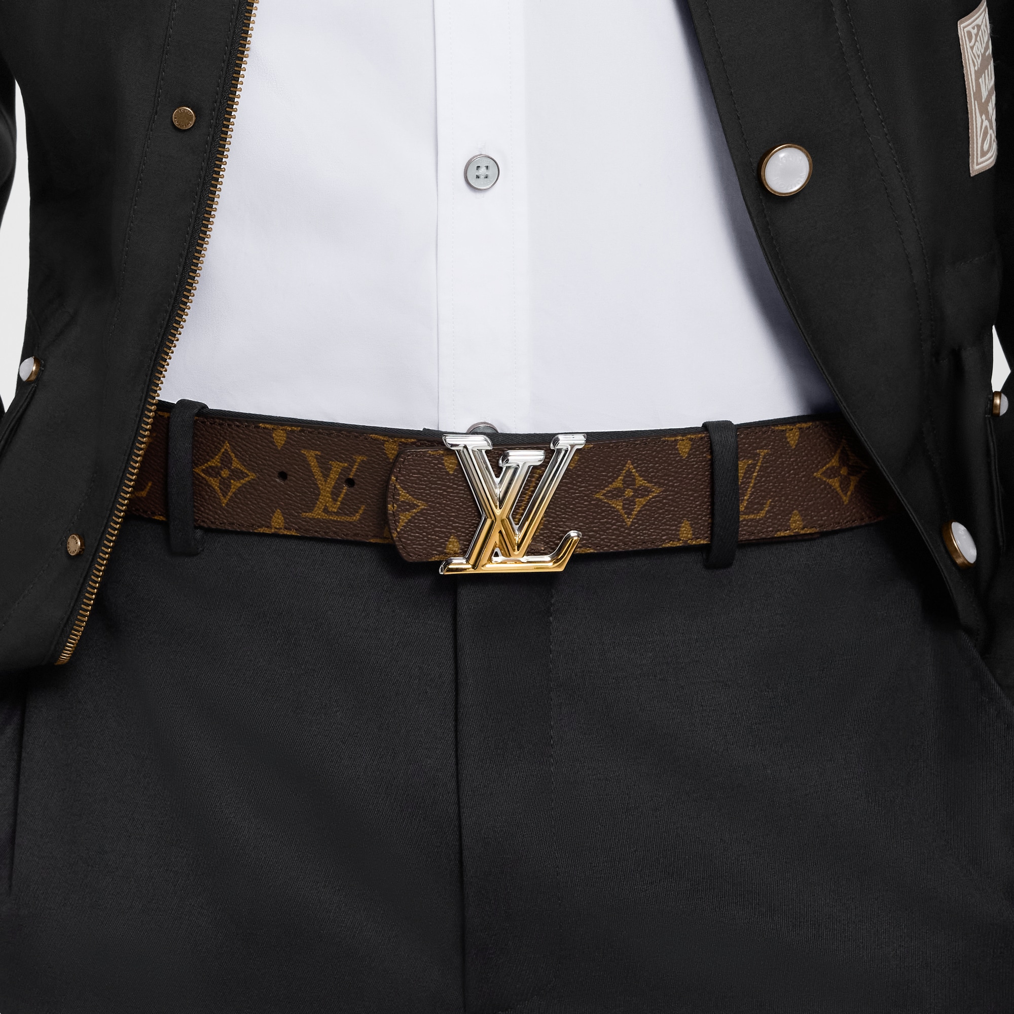 Men - LV Dimension Gradient 40MM Reversible Belt  Men Accessories Belts | LOUIS VUITTON (Product zoom)