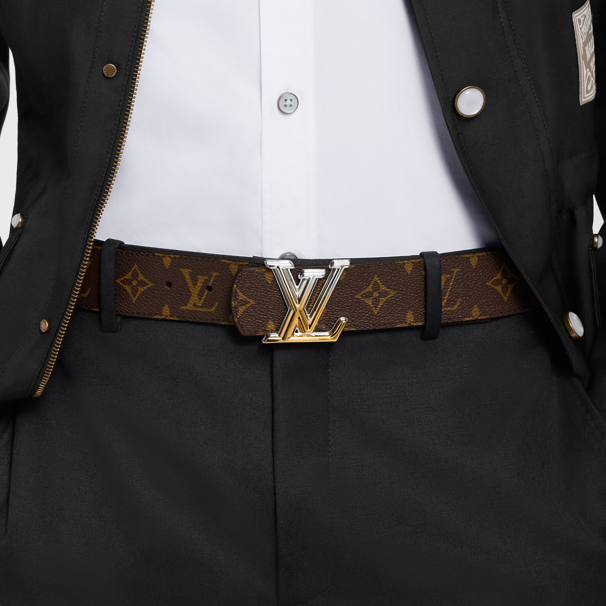 Men - LV Dimension Gradient 40MM Reversible Belt  Men Accessories Belts | LOUIS VUITTON (Product zoom)