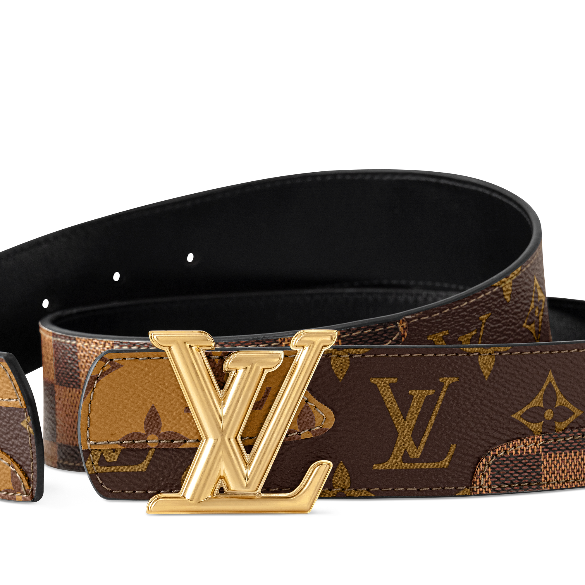Men - LV Dimension Monogram Landscape 40MM Reversible Belt  Men Accessories Belts | LOUIS VUITTON (Product zoom)