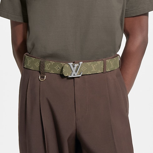 Men - LV Dimension Monogram Surplus Cotton 40MM Belt G77 Men Accessories Belts | LOUIS VUITTON (Product zoom)