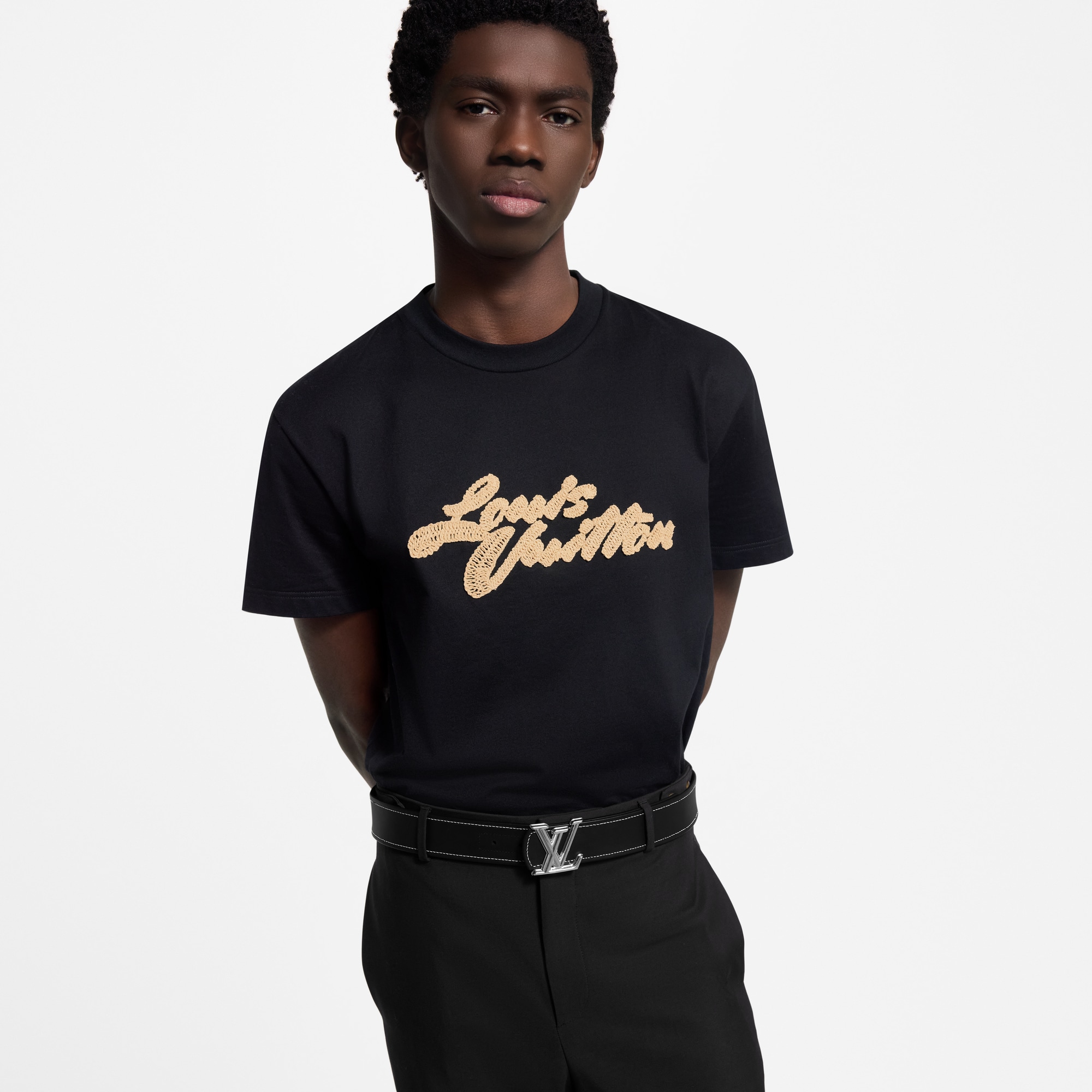 Men - LV Dimension Raffia 40MM Reversible Belt  Men Accessories Belts | LOUIS VUITTON (Product zoom)