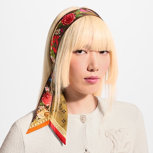Women - LV En Fleurs BB Bandeau S00 Women Accessories Silk Squares and Bandeaux | LOUIS VUITTON (Product zoom)