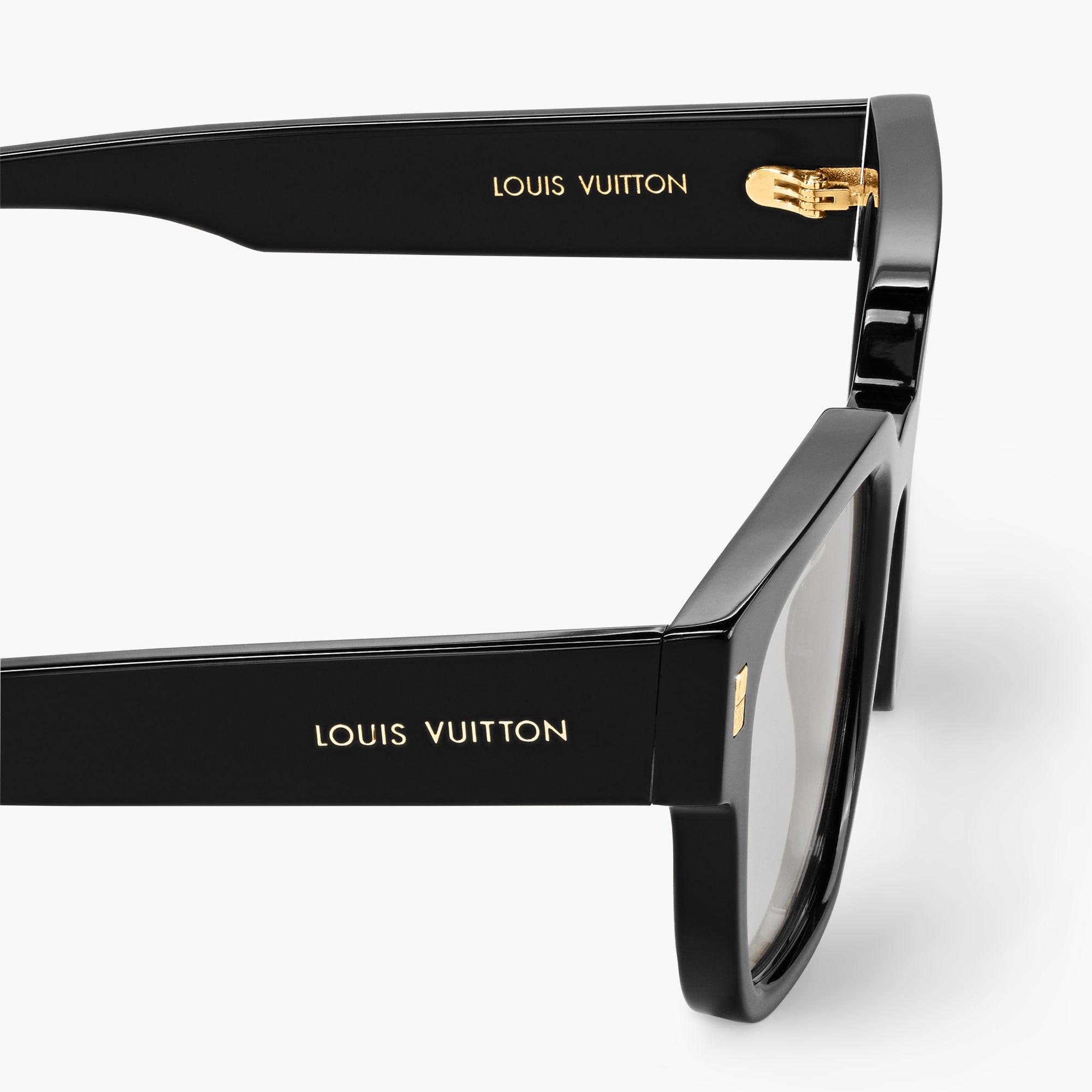 LV Escape Square Anti-Blue Light Glasses Luxury S00 Black