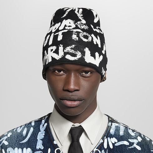 Men - LV Fit Scribble Beanie S00 Men Accessories Hats, Beanies and Gloves | LOUIS VUITTON (Product zoom)