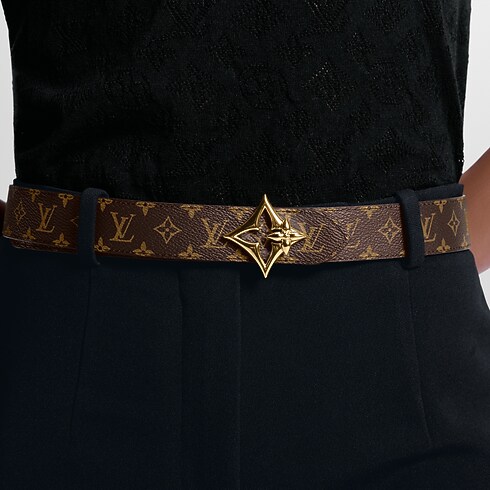 Women - LV Flowergram 30mm Reversible Belt Monogram Canvas Women Accessories Belts | LOUIS VUITTON (Product zoom)