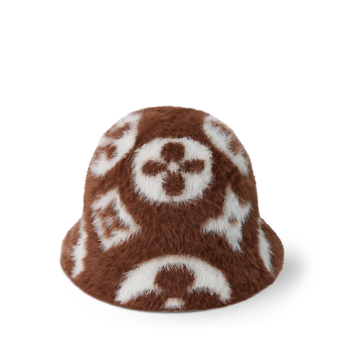 Women - LV Fluffy Monogram Hat S00 Women Accessories Hats & Caps | LOUIS VUITTON (Product zoom)