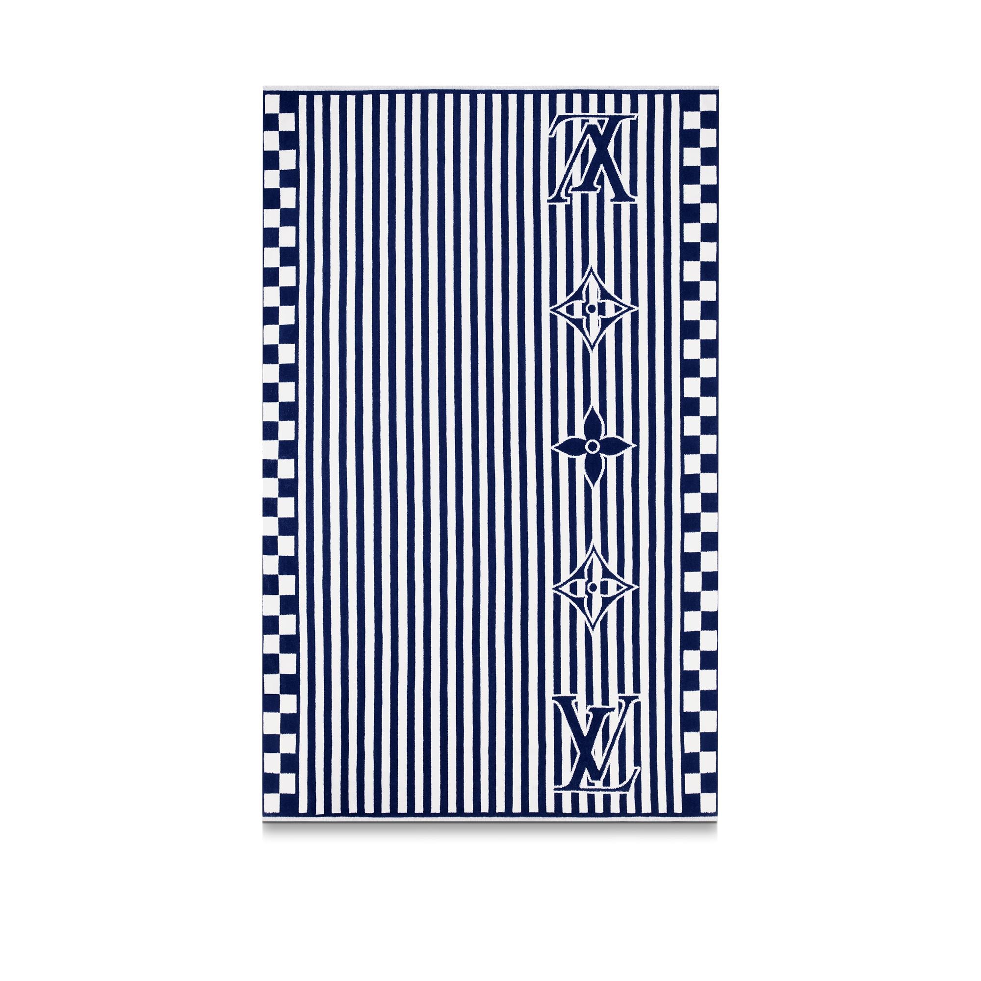 LV Graphical Beach Towel - Luxury S00 Blue | LOUIS VUITTON