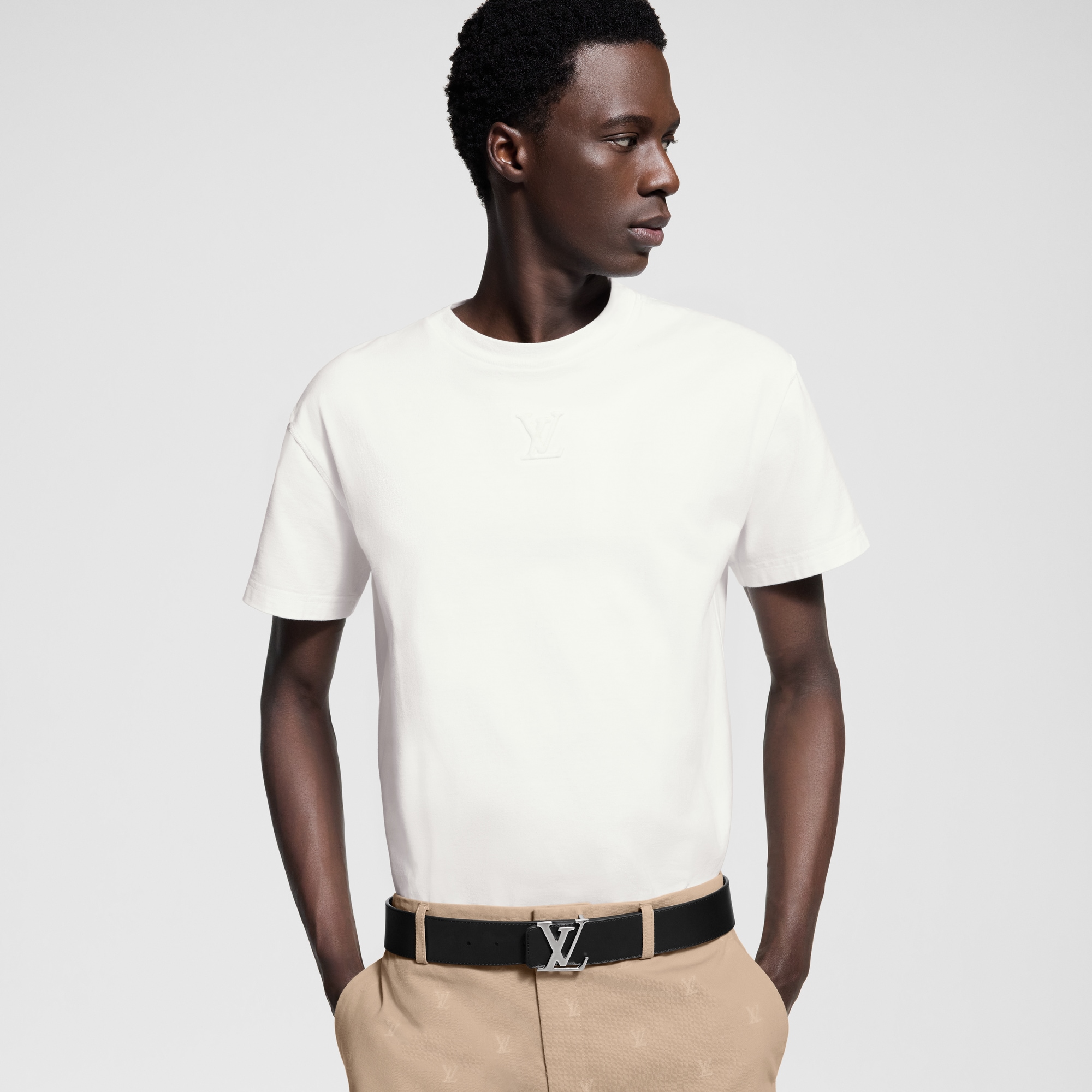 Men - LV Initiales 40MM Reversible Monogram Macassar Canvas Men Accessories Belts | LOUIS VUITTON (Product zoom)