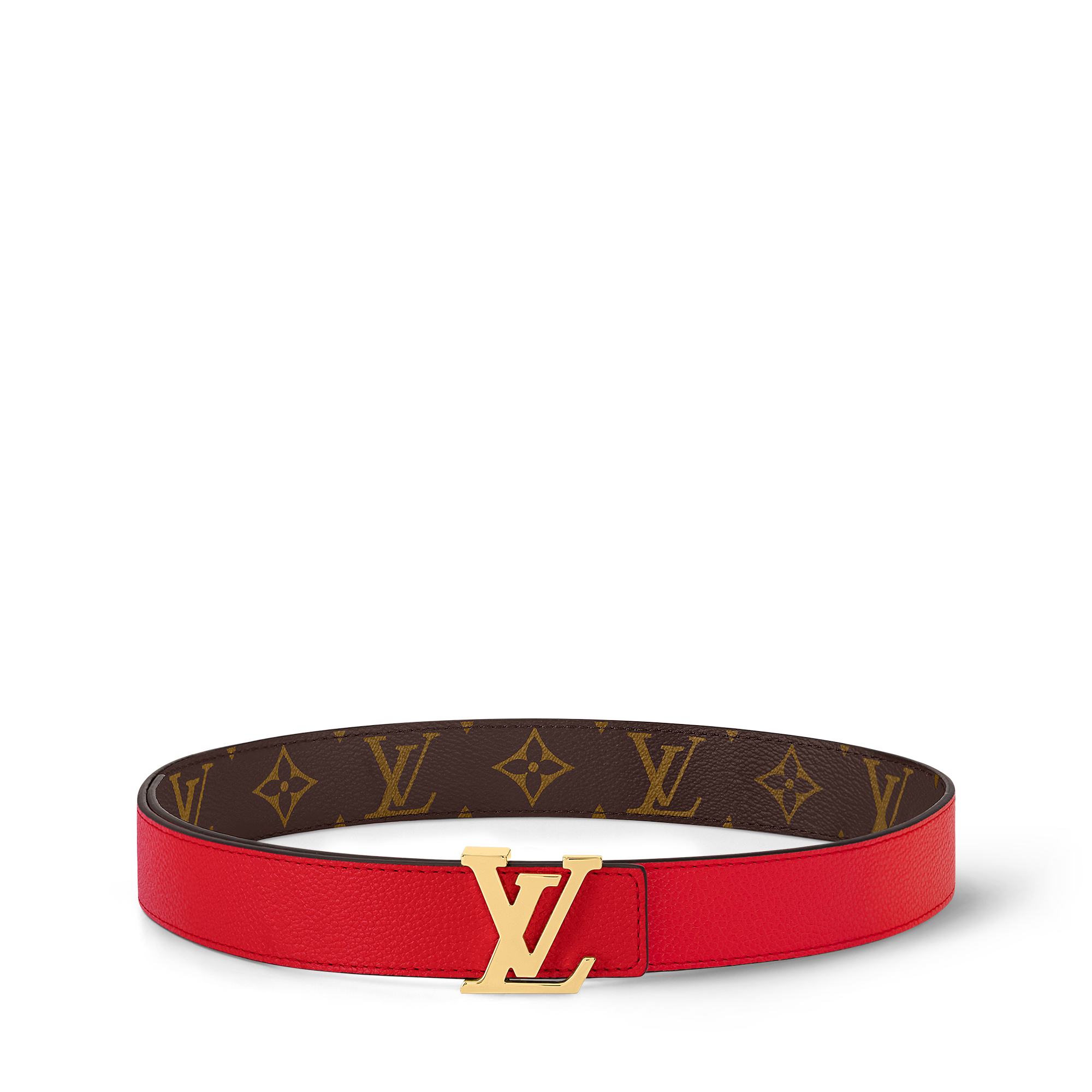 Women - LV Initials 30MM Reversible Belt Monogram Canvas Women Accessories Belts | LOUIS VUITTON (Product zoom)