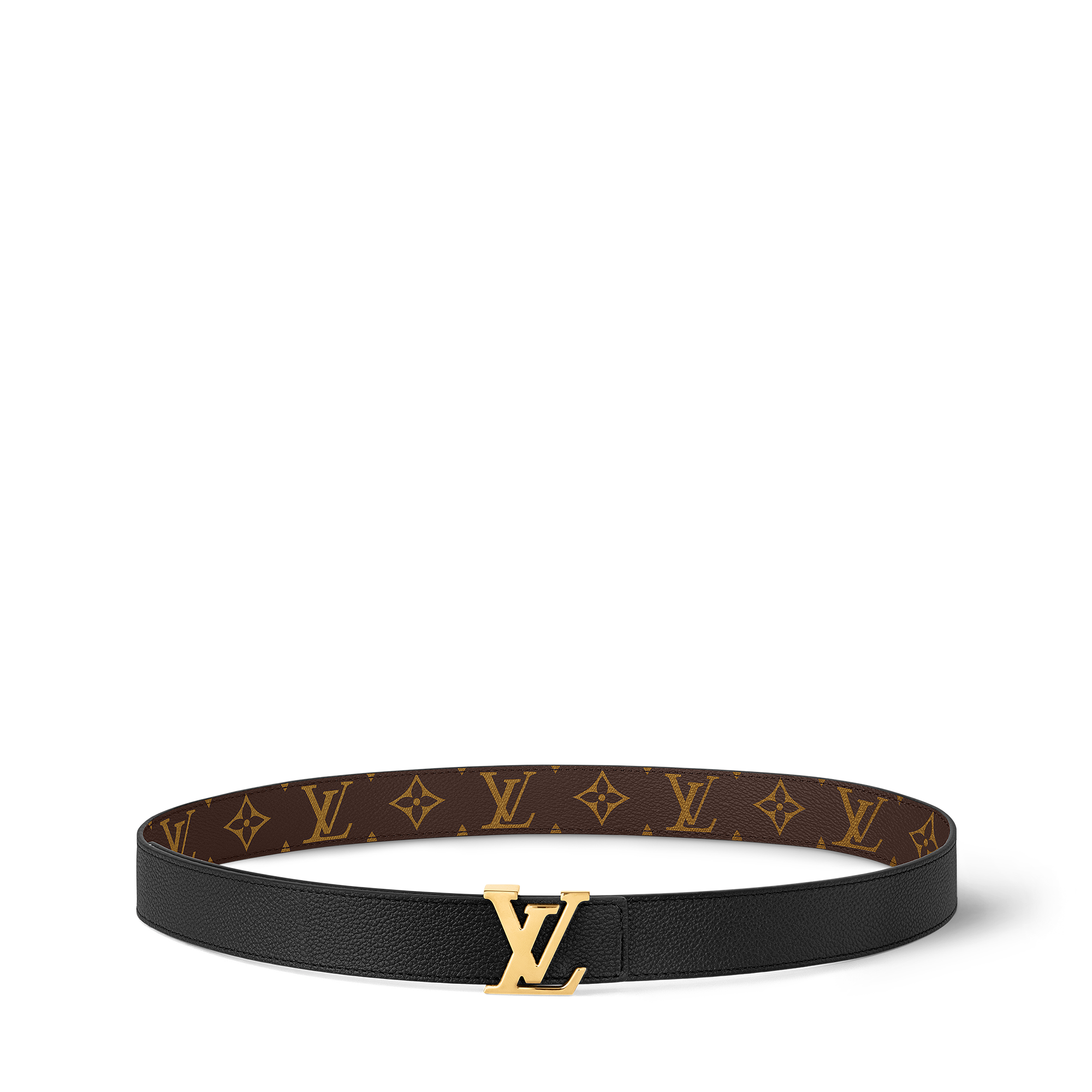 Women - LV Initials 30MM Reversible Belt Monogram Canvas Women Accessories Belts | LOUIS VUITTON (Product zoom)