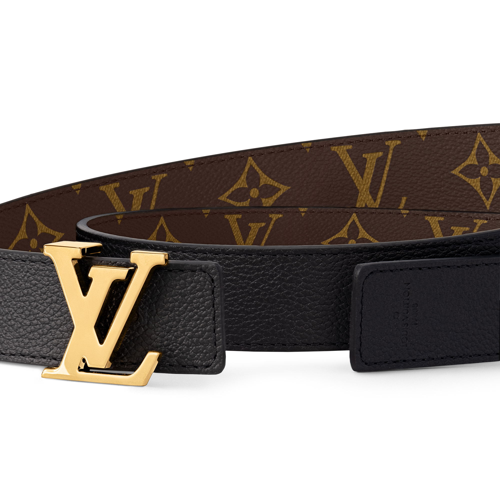 Women - LV Initials 30MM Reversible Belt Monogram Canvas Women Accessories Belts | LOUIS VUITTON (Product zoom)