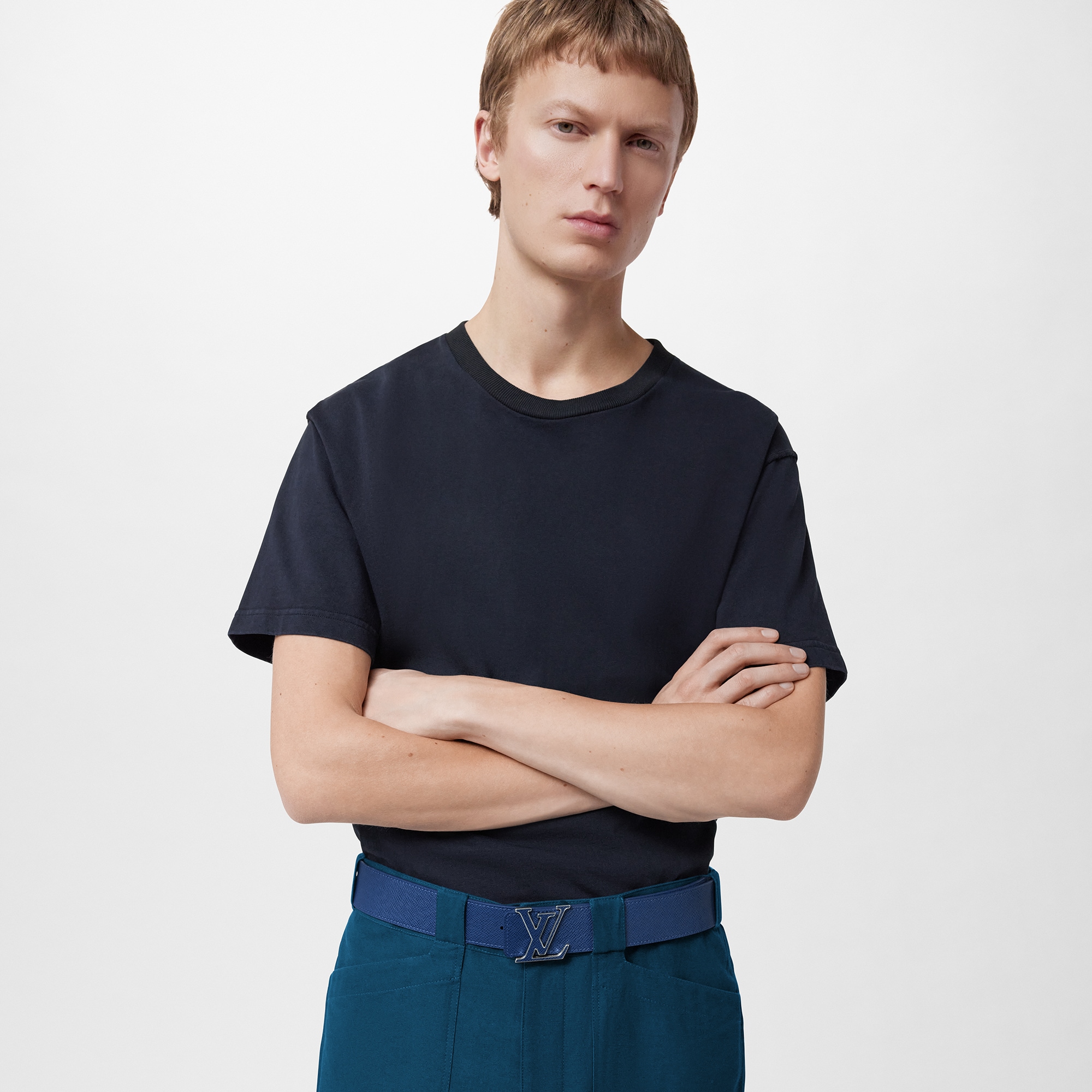 Men - LV Initials 40mm Reversible Belt Taigarama Men Accessories Belts | LOUIS VUITTON (Product zoom)