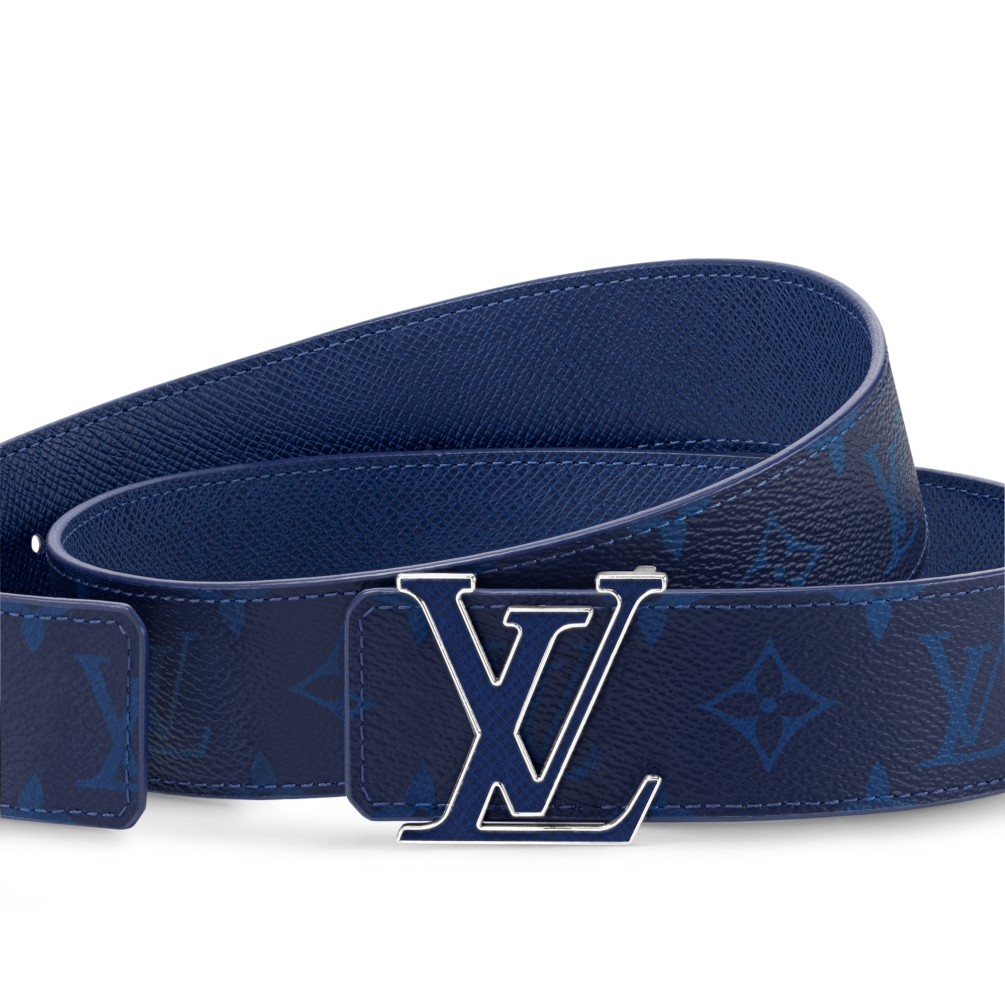 Men - LV Initials 40mm Reversible Belt Taigarama Men Accessories Belts | LOUIS VUITTON (Product zoom)