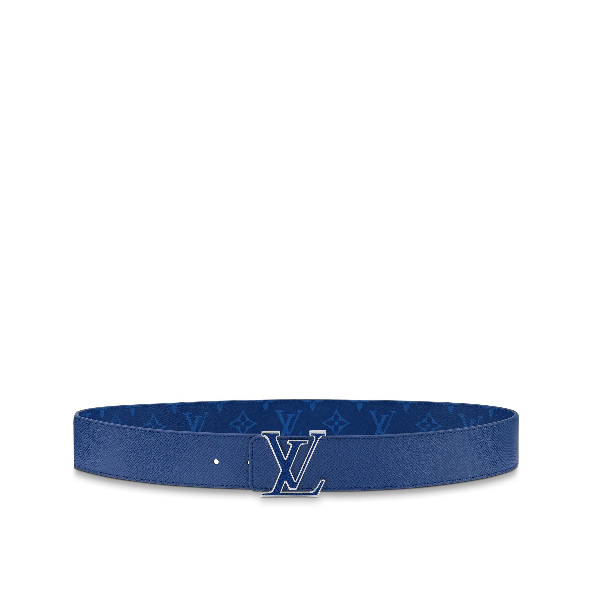 Men - LV Initials 40mm Reversible Belt Taigarama Men Accessories Belts | LOUIS VUITTON (Product zoom)