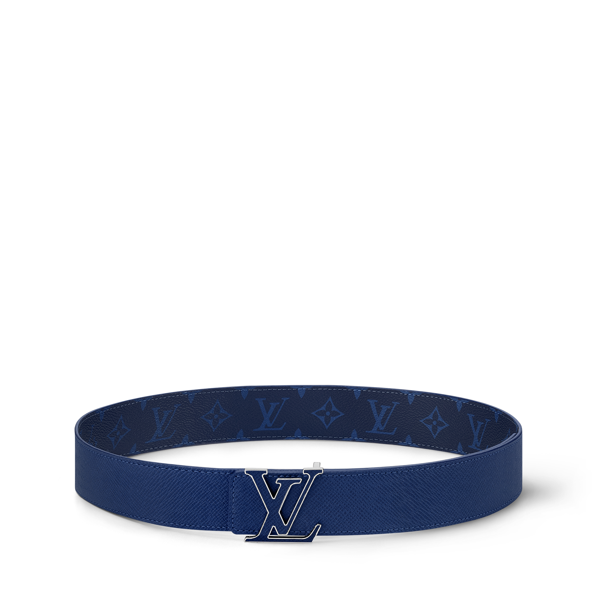 Men - LV Initials 40mm Reversible Belt Taigarama Men Accessories Belts | LOUIS VUITTON (Product zoom)