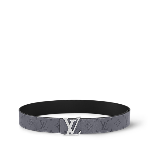 Men - LV Initials 40MM Reversible Belt Monogram Eclipse Reverse Men Accessories Belts | LOUIS VUITTON (Product zoom)