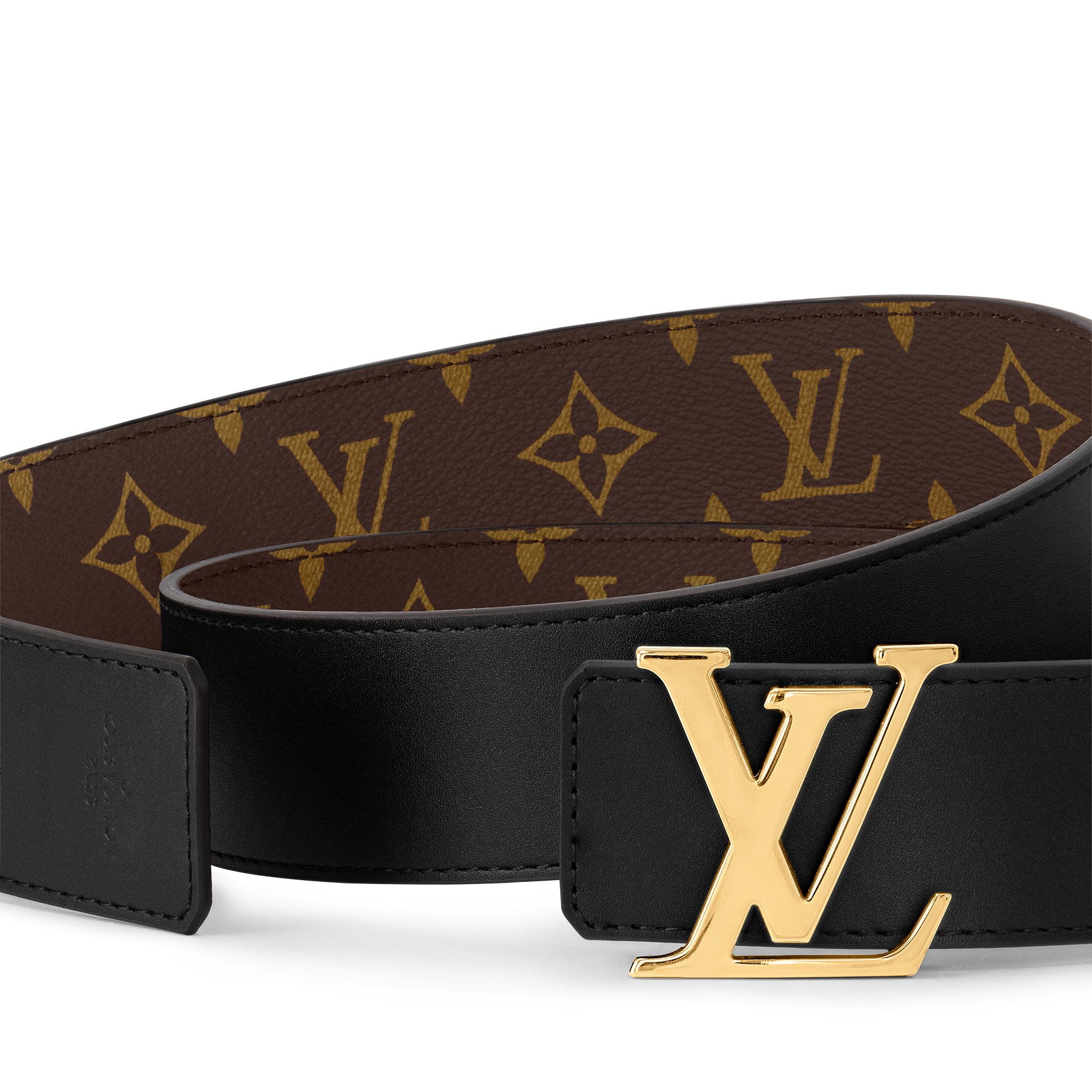 Women - LV Initials 40MM Reversible Belt Monogram Canvas Women Accessories Belts | LOUIS VUITTON (Product zoom)