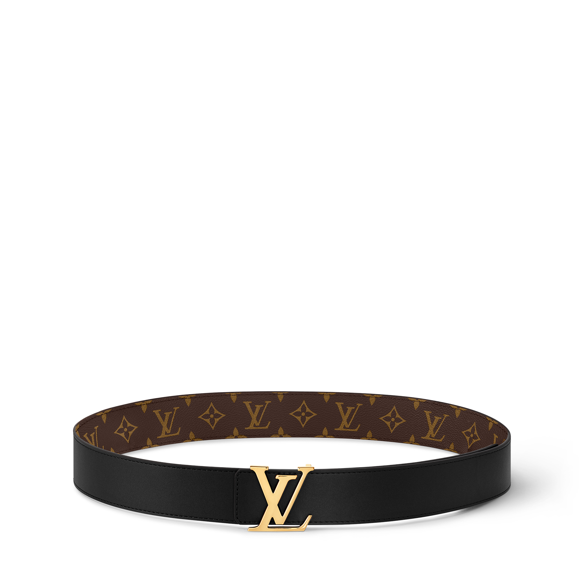Women - LV Initials 40MM Reversible Belt Monogram Canvas Women Accessories Belts | LOUIS VUITTON (Product zoom)
