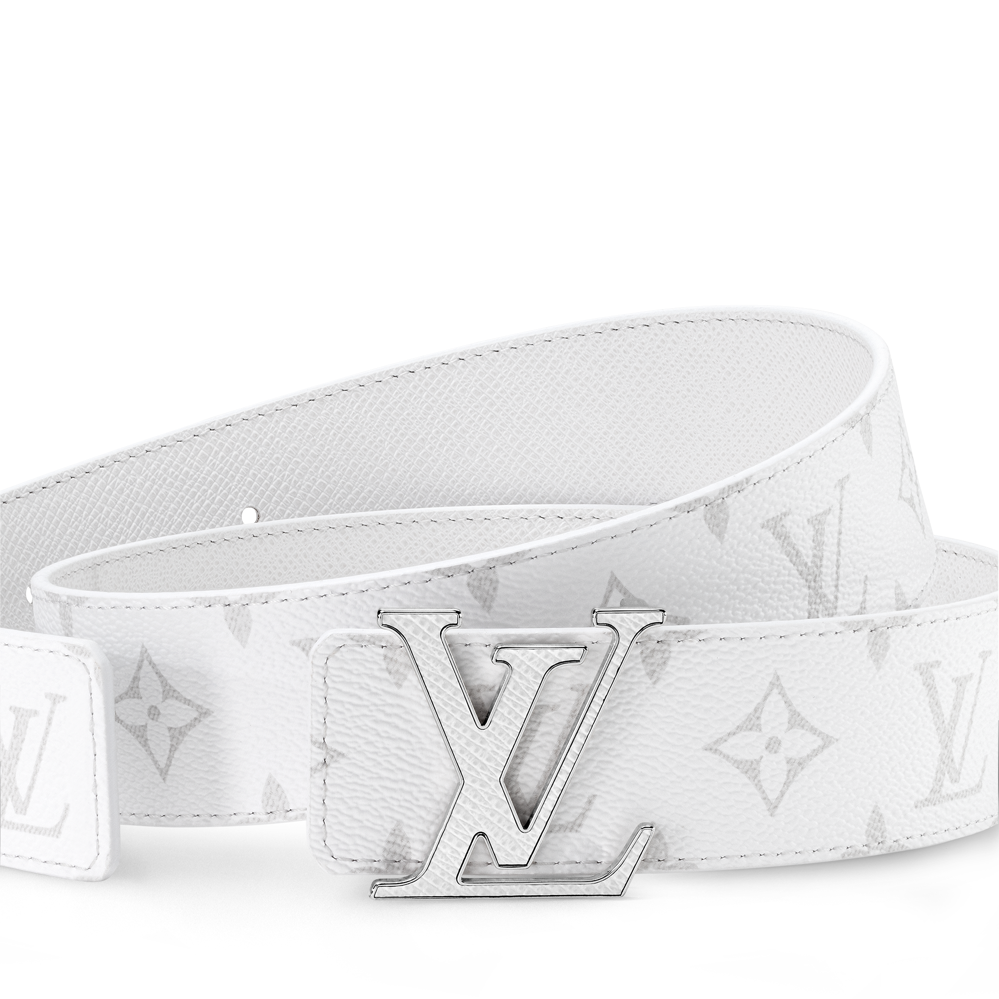 Men - LV Initials 40MM Reversible Belt Taigarama Men Accessories Belts | LOUIS VUITTON (Product zoom)