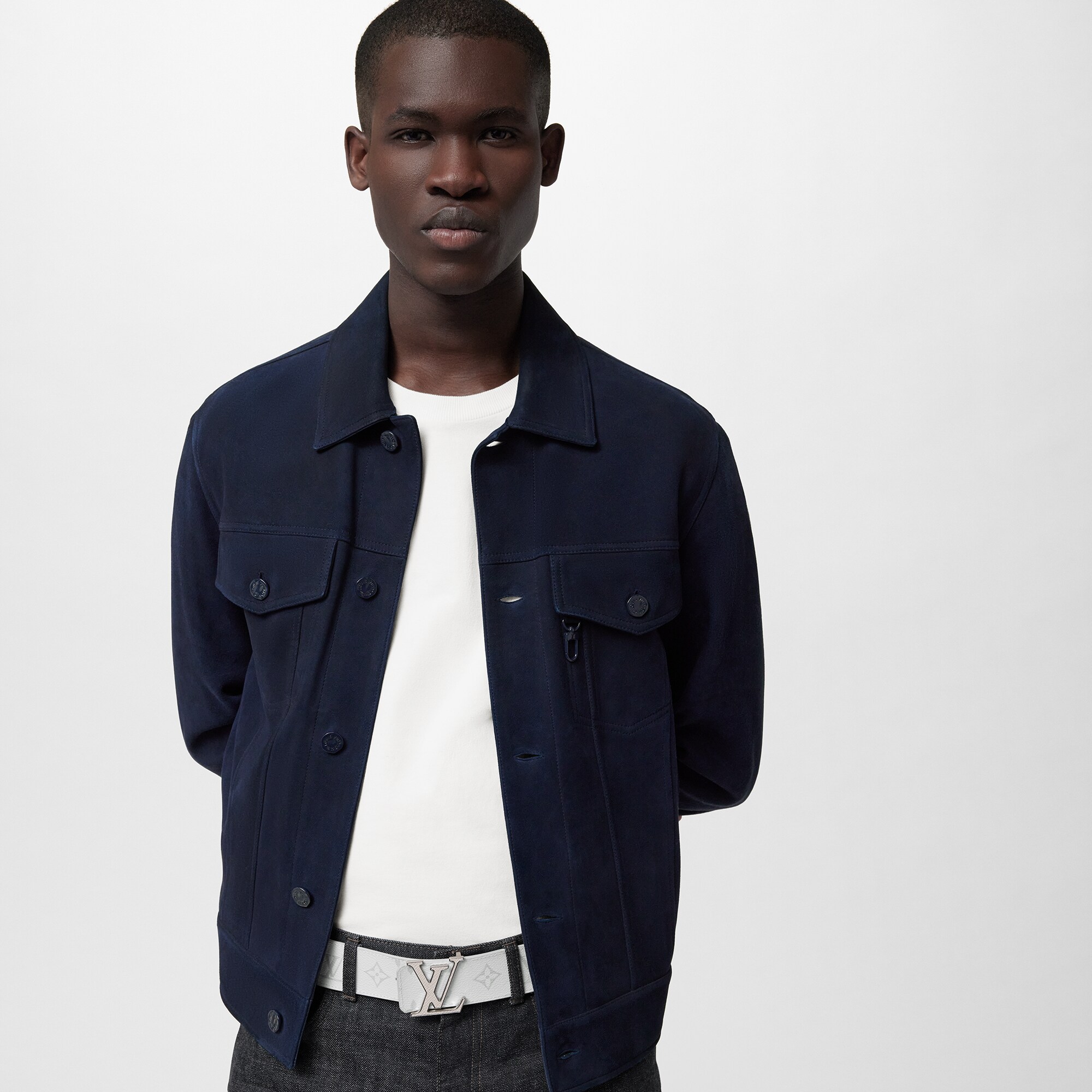 Men - LV Initials 40MM Reversible Belt Taigarama Men Accessories Belts | LOUIS VUITTON (Product zoom)