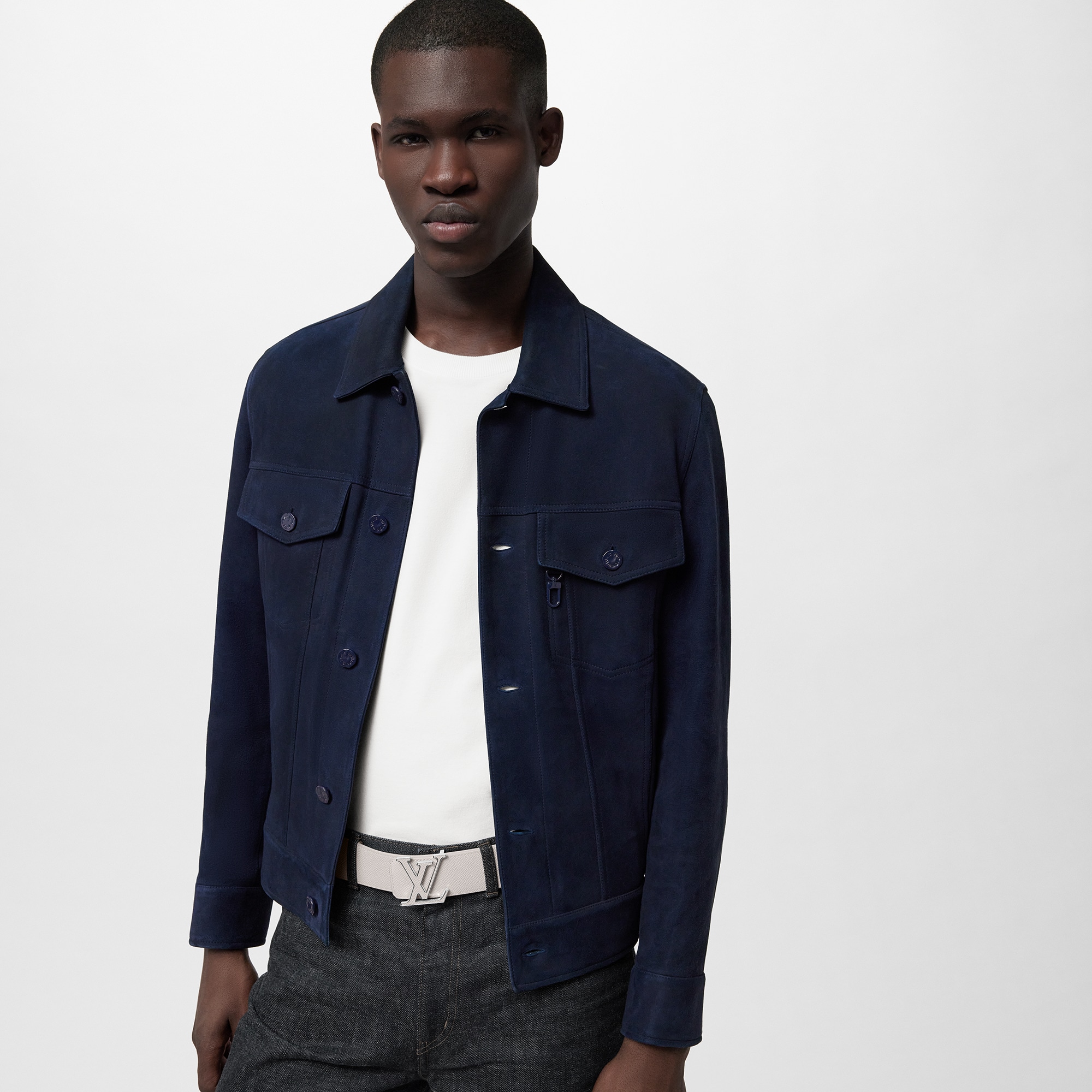 Men - LV Initials 40MM Reversible Belt Taigarama Men Accessories Belts | LOUIS VUITTON (Product zoom)