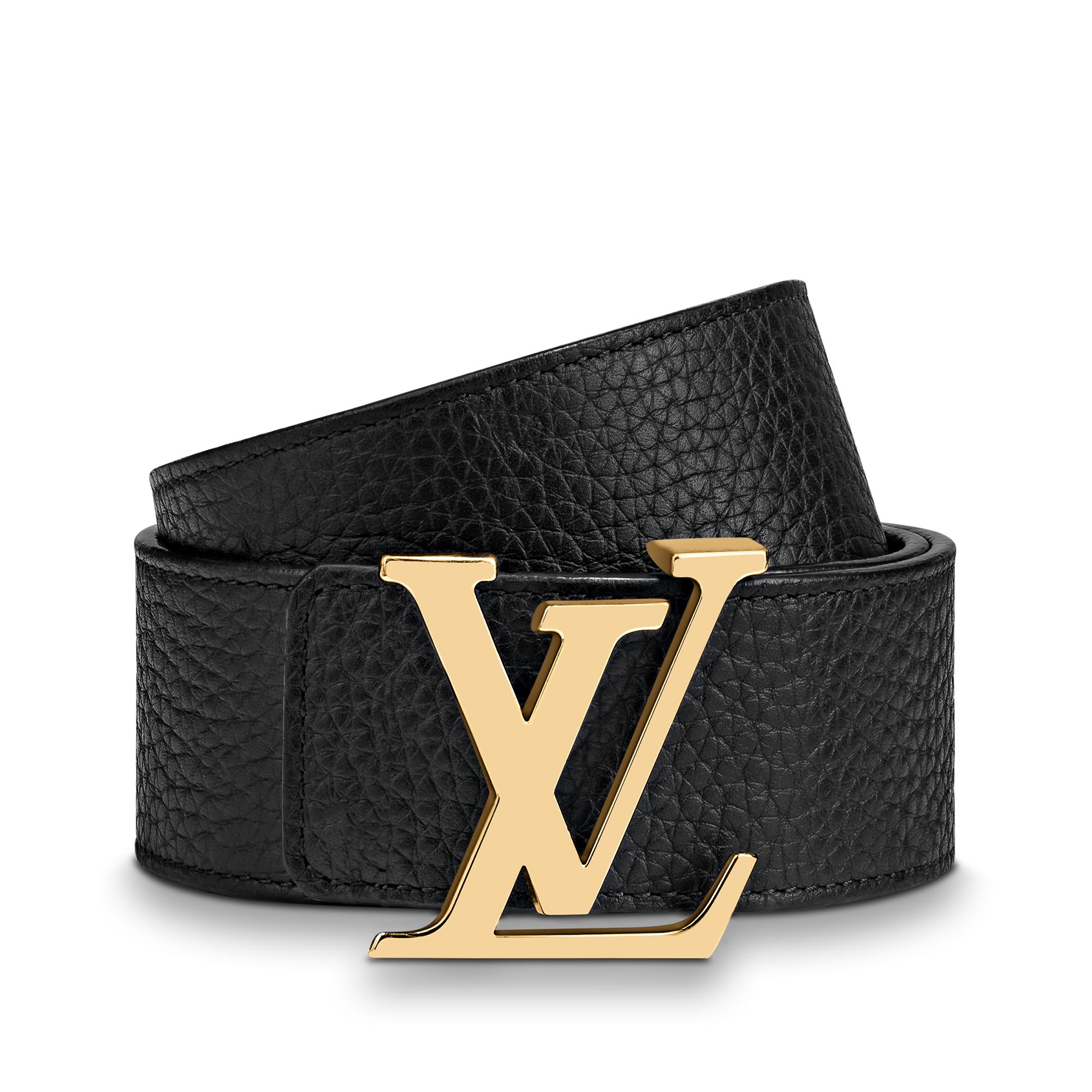 Men - LV Initials 40MM Reversible Belt Taurillon Leather Men Accessories Belts | LOUIS VUITTON (Product zoom)