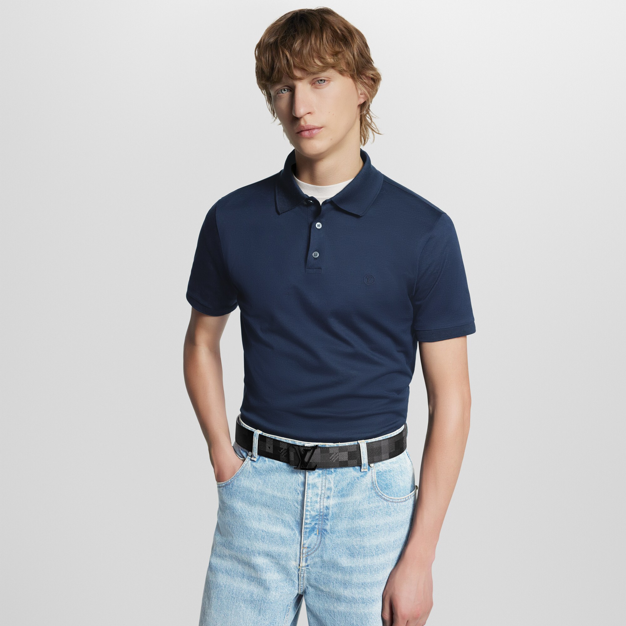 Men - LV Initials Damoflage 40MM Reversible Belt Damoflage Men Accessories Belts | LOUIS VUITTON (Product zoom)