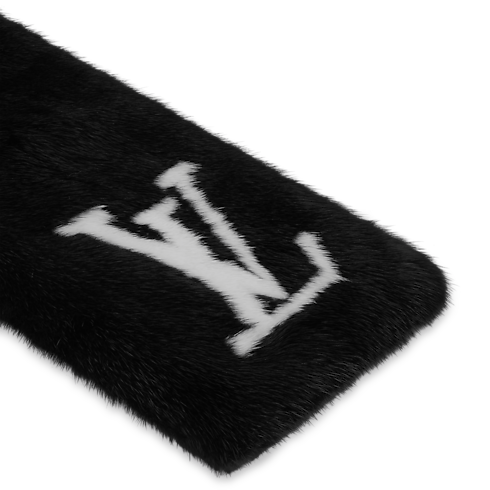 Men - LV Initials Fur Scarf S00 Men Accessories Scarves | LOUIS VUITTON (Product zoom)