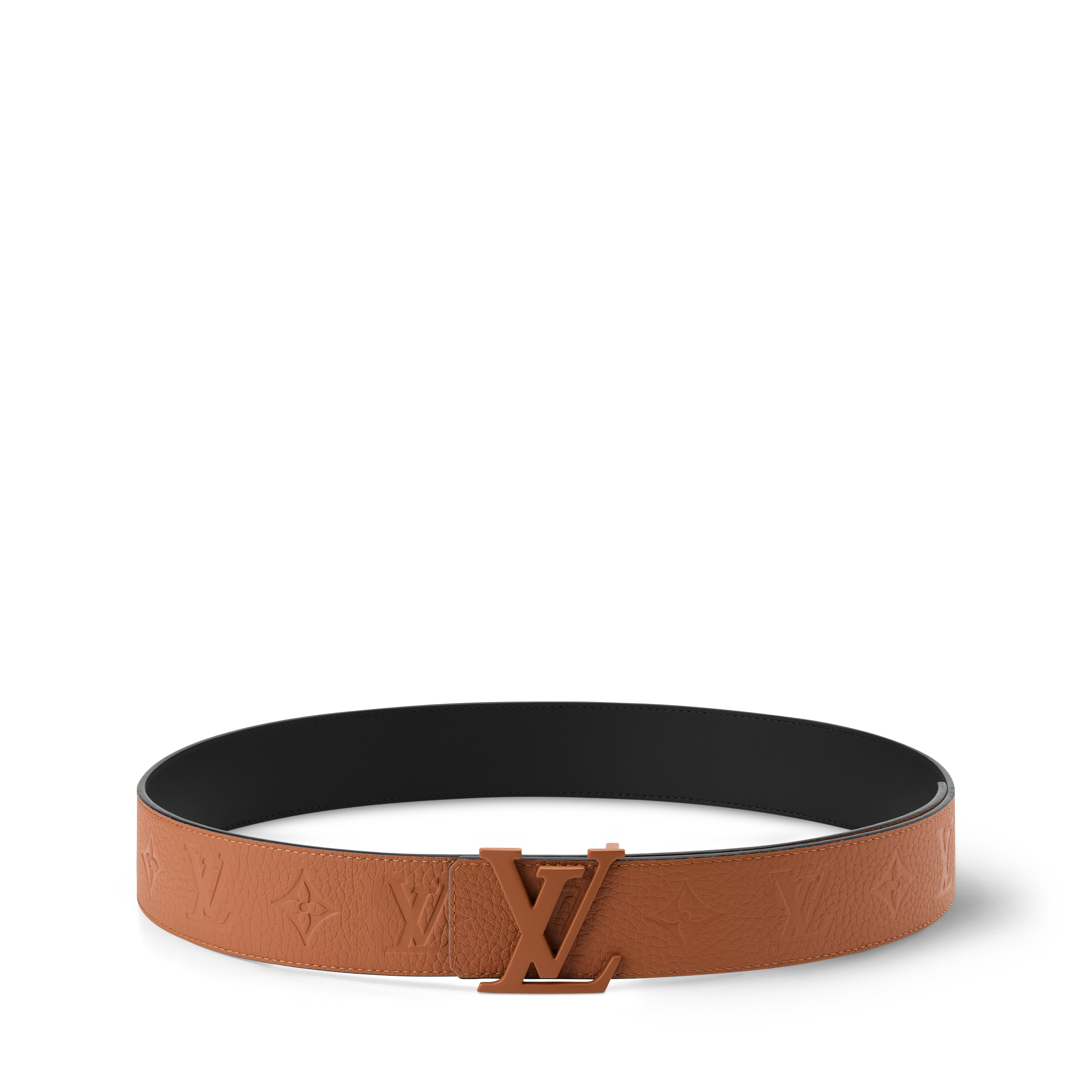 Men - LV Initials Taurillon Monogram 40MM Reversible Belt  Men Accessories Belts | LOUIS VUITTON (Product zoom)
