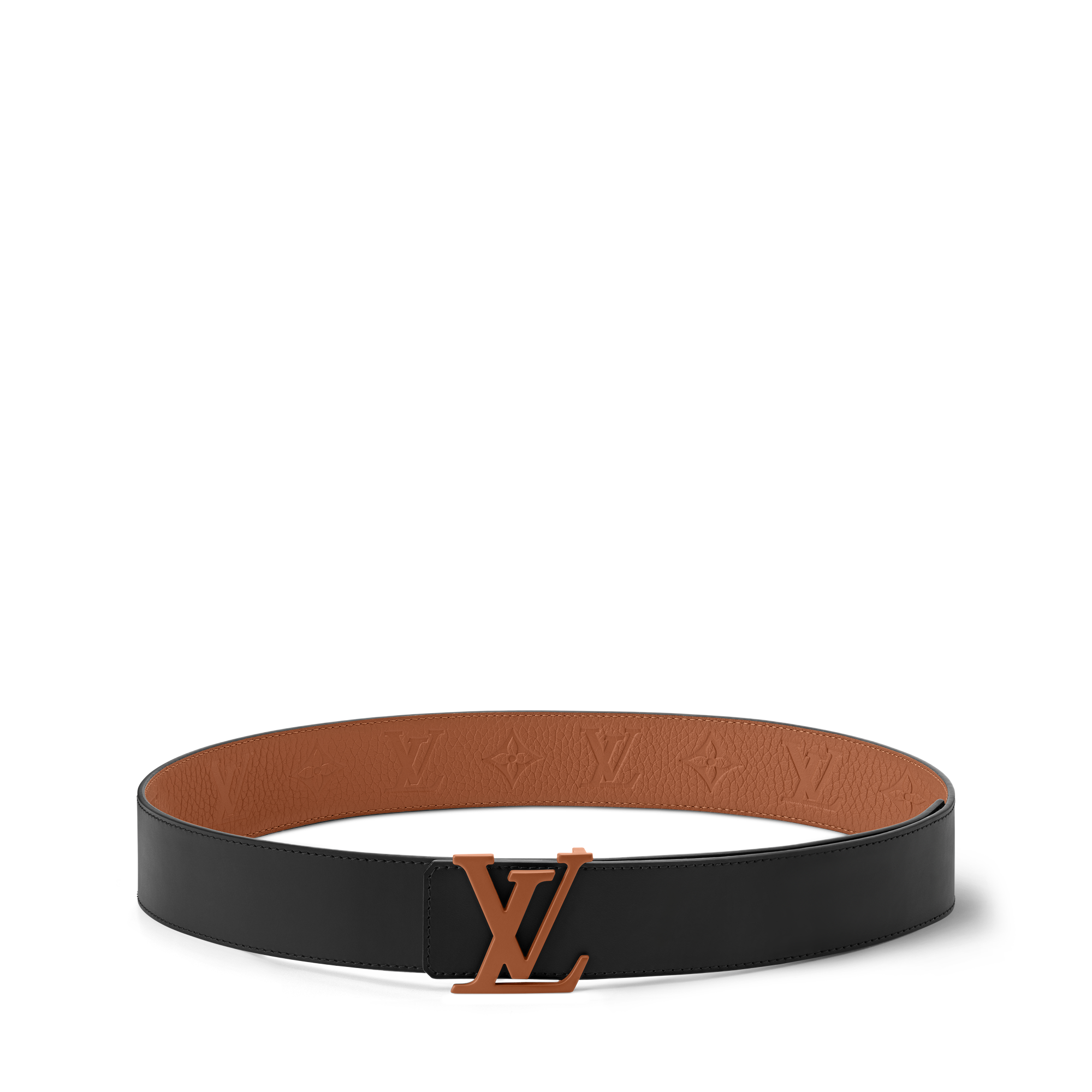 Men - LV Initials Taurillon Monogram 40MM Reversible Belt  Men Accessories Belts | LOUIS VUITTON (Product zoom)